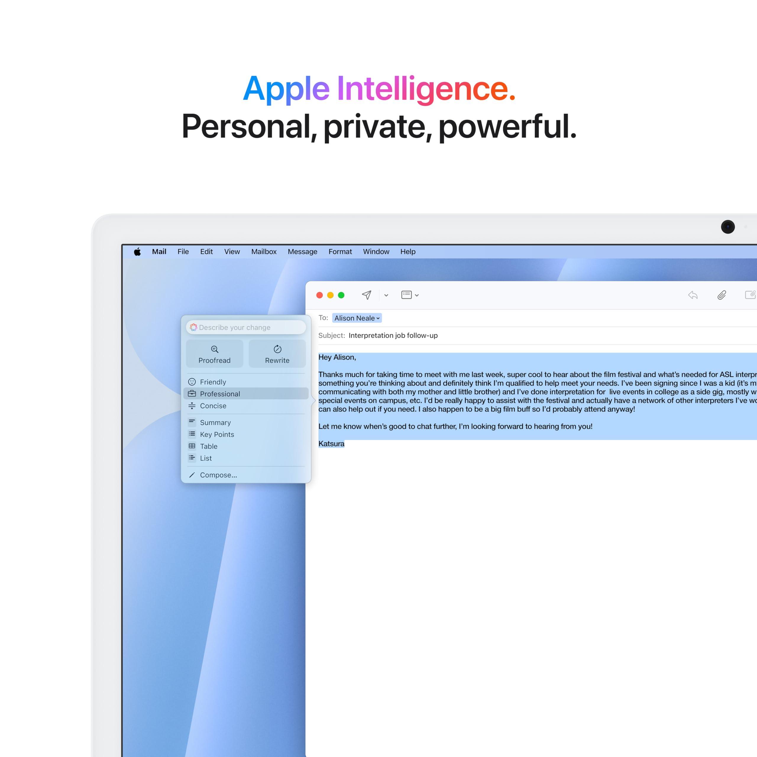 Apple 2024 iMac All-in-One Desktop Computer with M4 chip with 8-core CPU and 8-core GPU: Built for Apple Intelligence, 24-inch Retina Display, 16GB Unified Memory, 256GB SSD Storage; Blue - Image 3