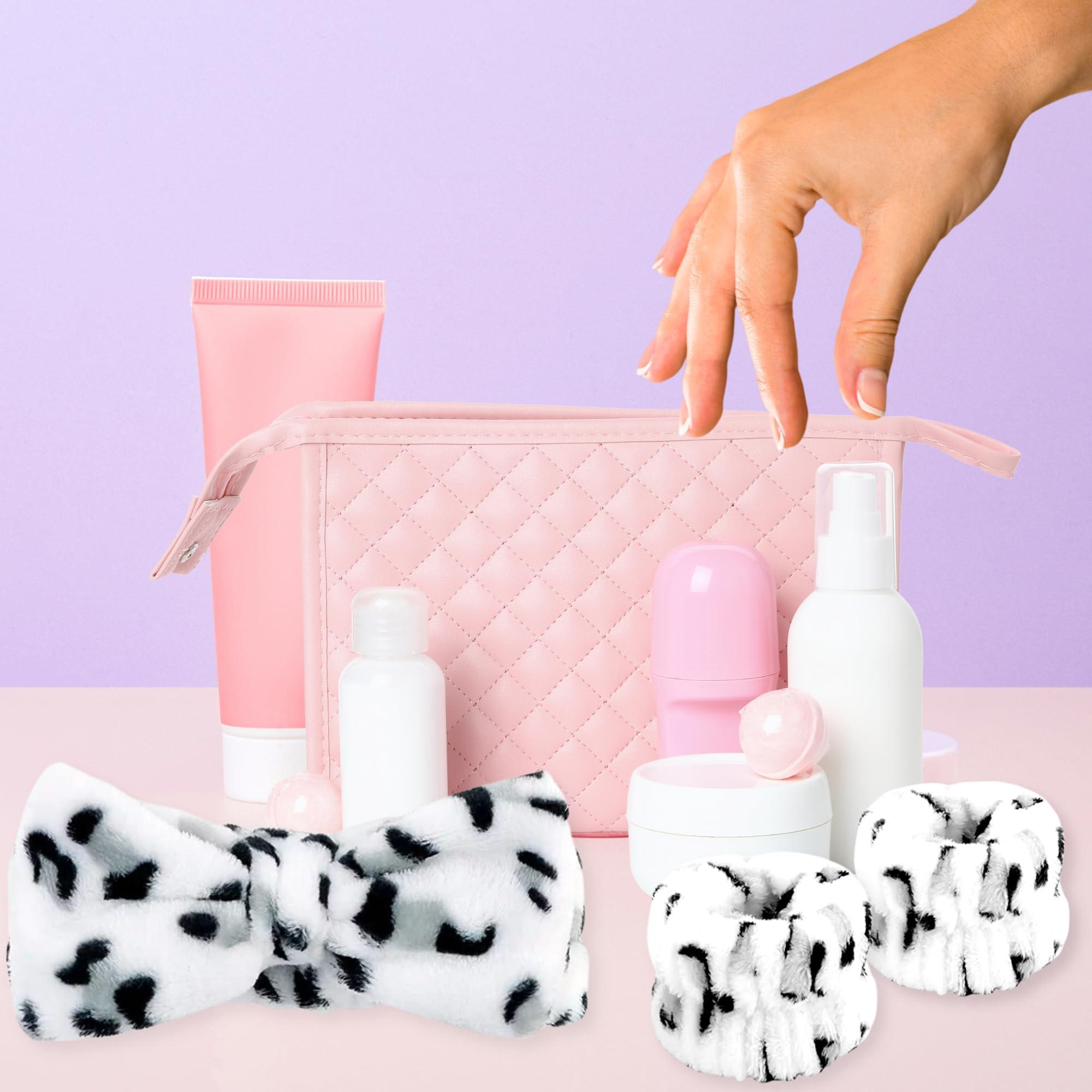 The Freckled Rebel Skincare Bundle Gray Spa Headband and Wristband Set for Face washing face headband and wrist. Enhanced Comfort and Absorbency for Beauty Routines Skincare sets. - Image 8