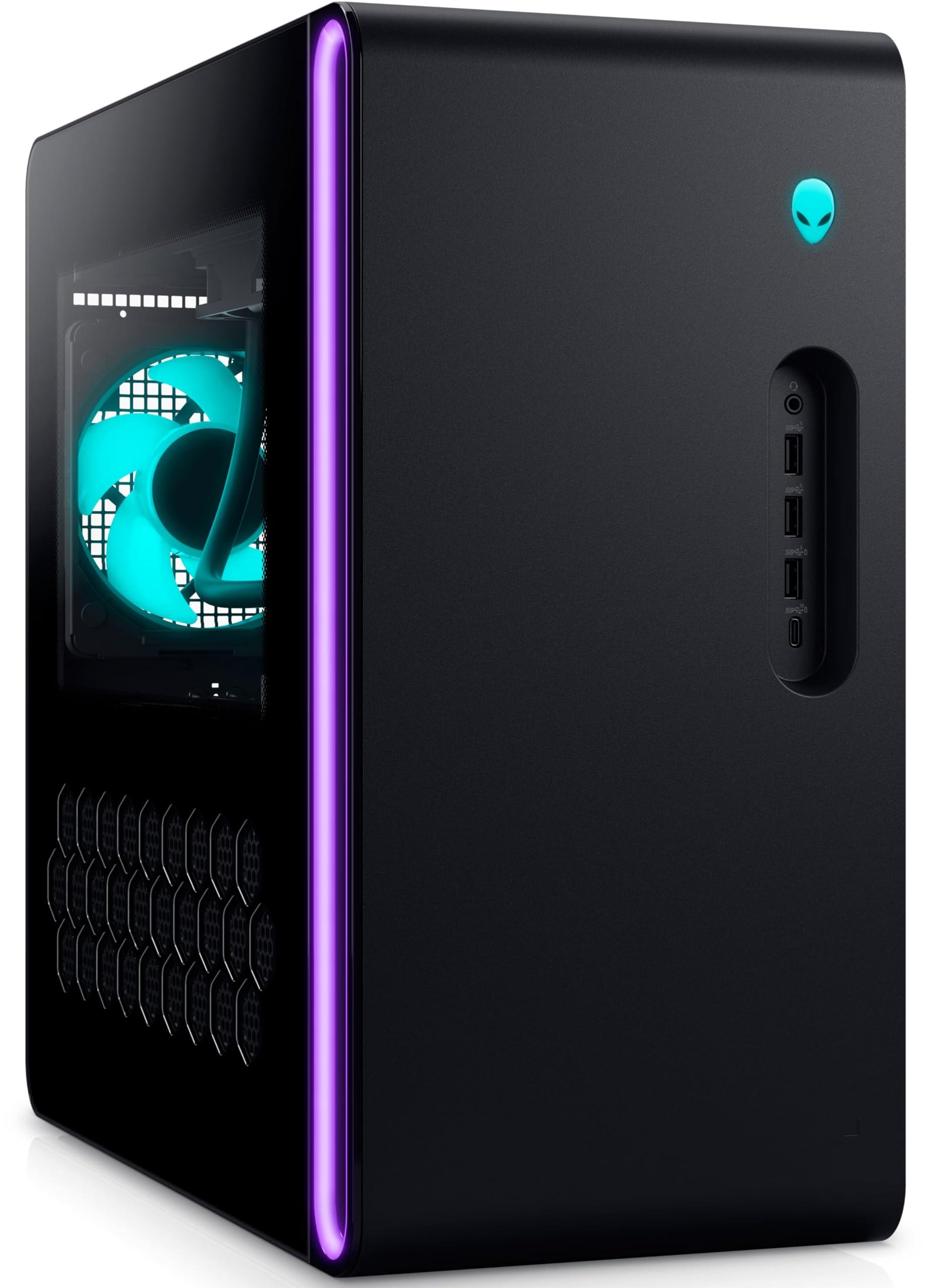 Alienware Aurora R16 Gaming Desktop PC (20-Core Intel i7-14700F, GeForce RTX 4060 Ti 8GB, 32GB DDR5 RAM, 1TB SSD, 240mm AIO Liquid Cooling, RJ-45, WiFi 6E, BT 5.3, KB&M, Win 11 Home) - Image 2