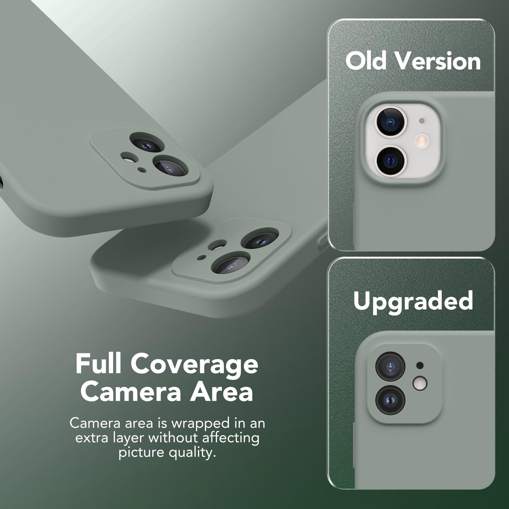 SuydanBox Magnetic for iPhone 12 Case, Compatible with MagSafe, [Full Camera Protection][Screen Protectors] Silicone Shockproof Protective Phone Case for iPhone 12 6.1", CalkeGreen - Image 5