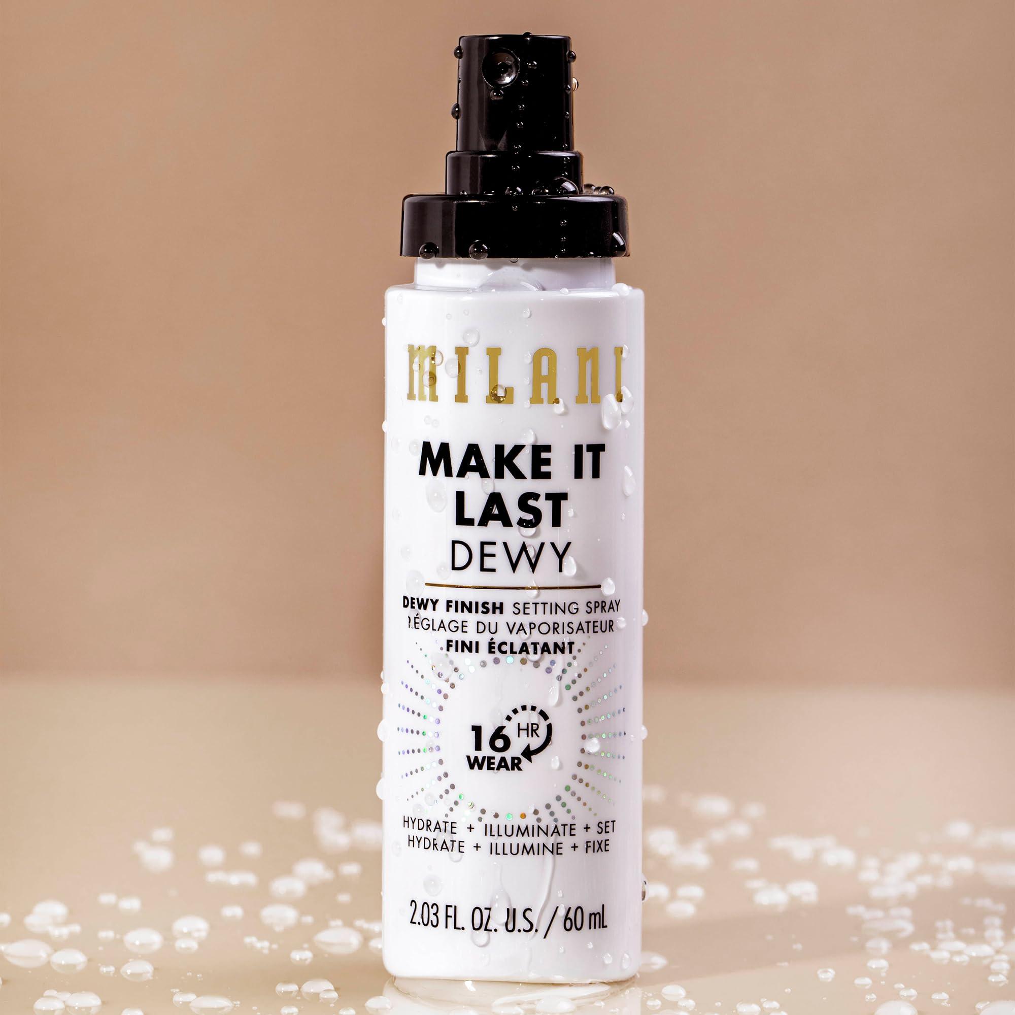 Milani Make It Dewy Setting Spray 3 in 1- Hydrate + Illuminate + Set (2.03 Fl. Oz.) Makeup Finishing Spray - Makeup Primer & Hydrating Setting Spray - Image 6