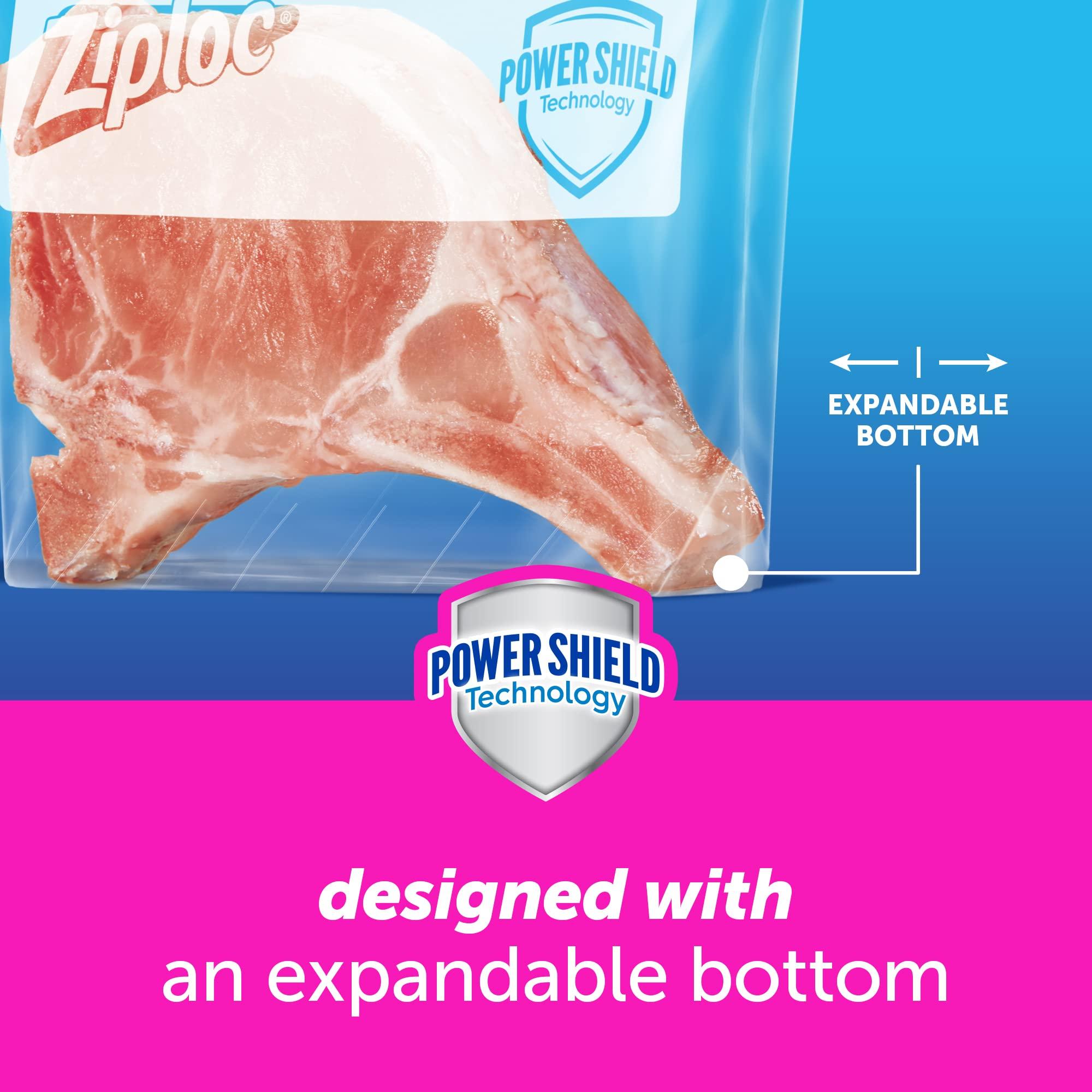 Ziploc Gallon Food Storage Freezer Slider Bags, Power Shield Technology for More Durability, 28 Bags Total - Image 6