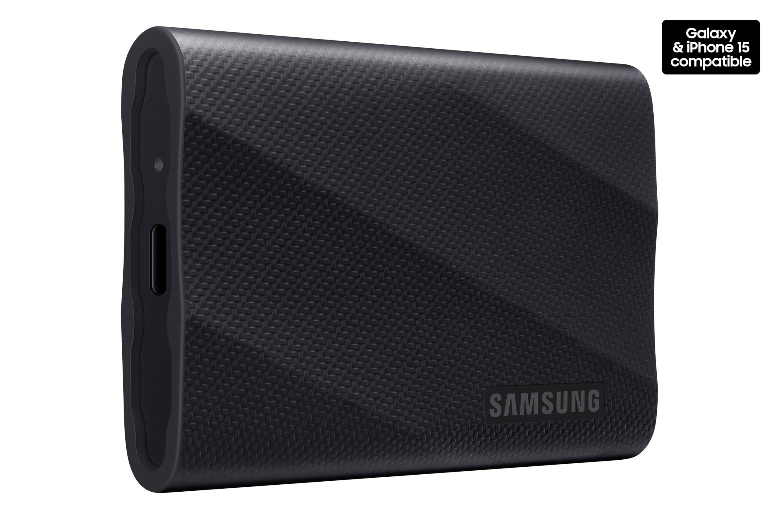 SAMSUNG T9 Portable SSD 4TB, USB 3.2 Gen 2x2 External Solid State Drive, Seq. Read Speeds Up to 2,000MB/s for Gaming, Students and Professionals,MU-PG4T0B/AM, Black (pack of 1) - Image 2