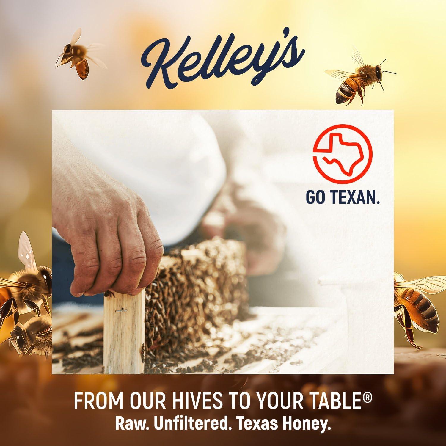 Kelley's Local Texas Honey, 40 oz – 100% Pure, Raw & Unfiltered – All-Natural American Honey for Tea, Smoothies, Yogurt, Toasts, and BBQ - Image 4