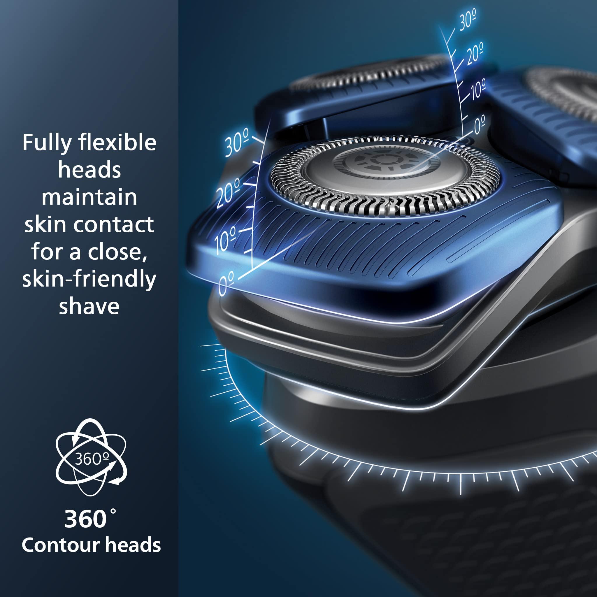 Philips Norelco Shaver 7800, Rechargeable Wet & Dry Electric Shaver with SenseIQ Technology, Quick Clean Pod, Charging Stand, Travel Case and Pop-up Trimmer, S7885/85 - Image 3