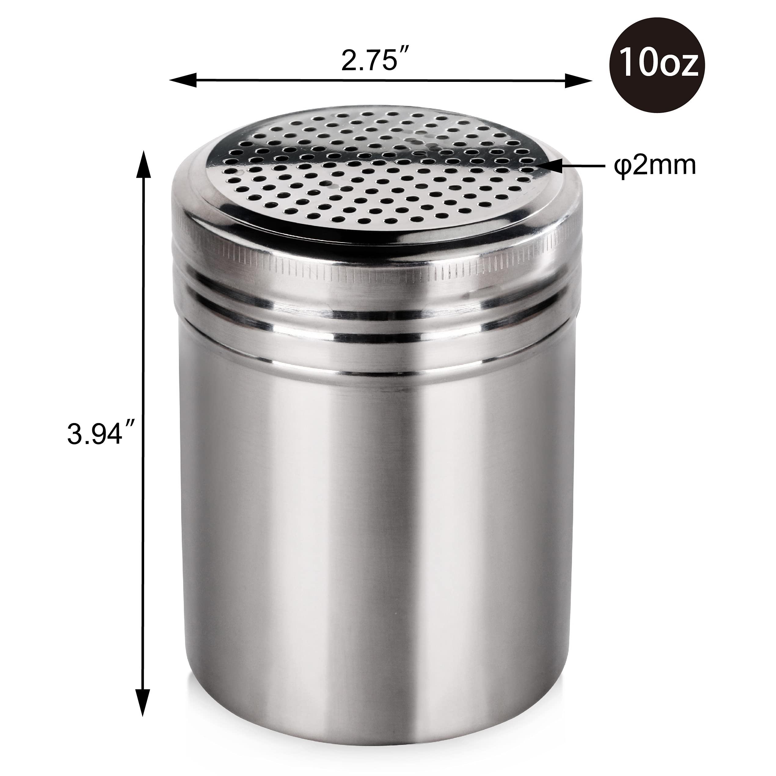 New Star Foodservice 28478 Stainless Steel Dredge Shaker, 10-Ounce, Set of 2 - Image 3