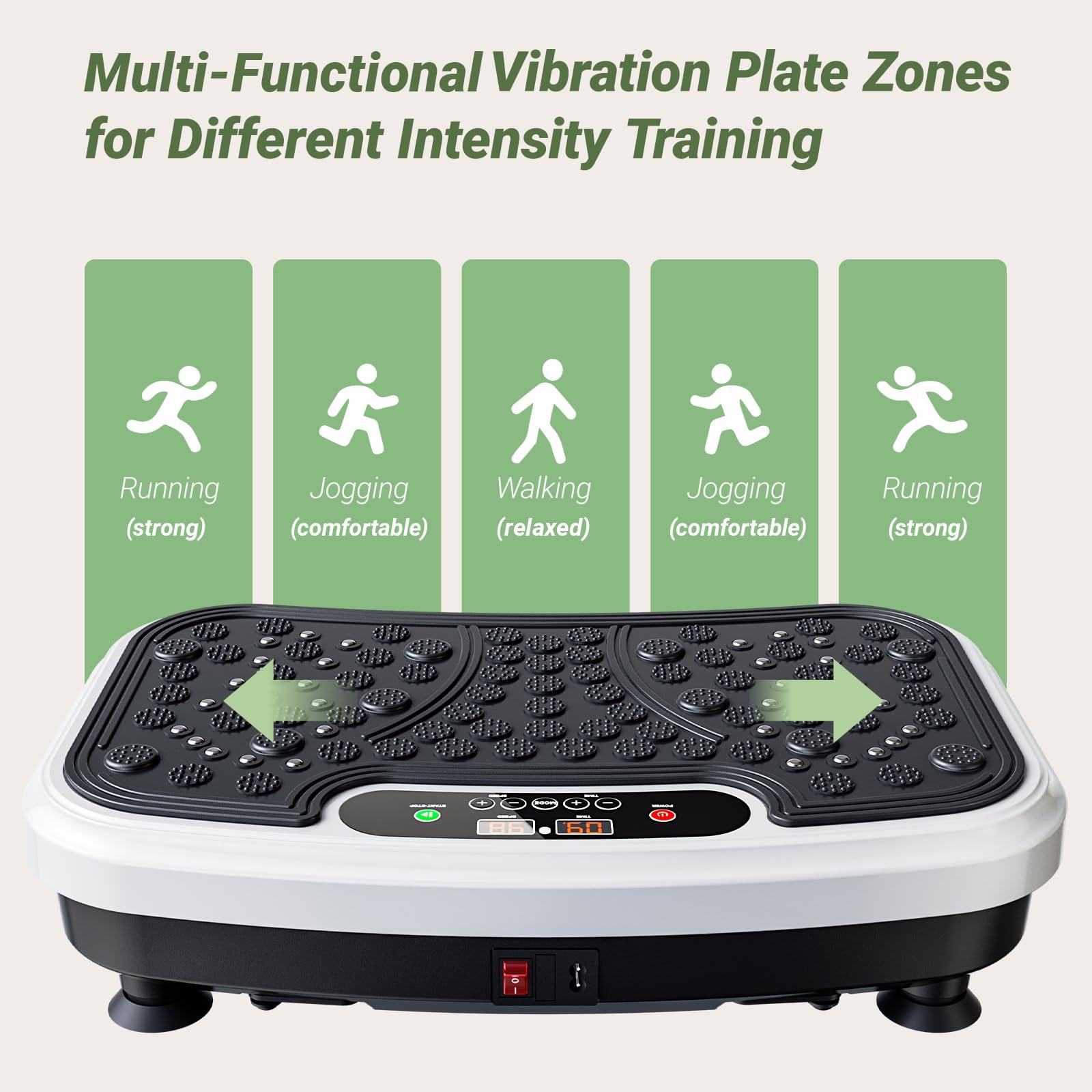 UTRYCO Whole Body Vibration Plate Exercise Machine Vibrating Plate Shaking with Weight 330lbs, Shake Plate Exercise Machine Power Plate Vibration Platform for Fitness Equipment Workout - Image 3