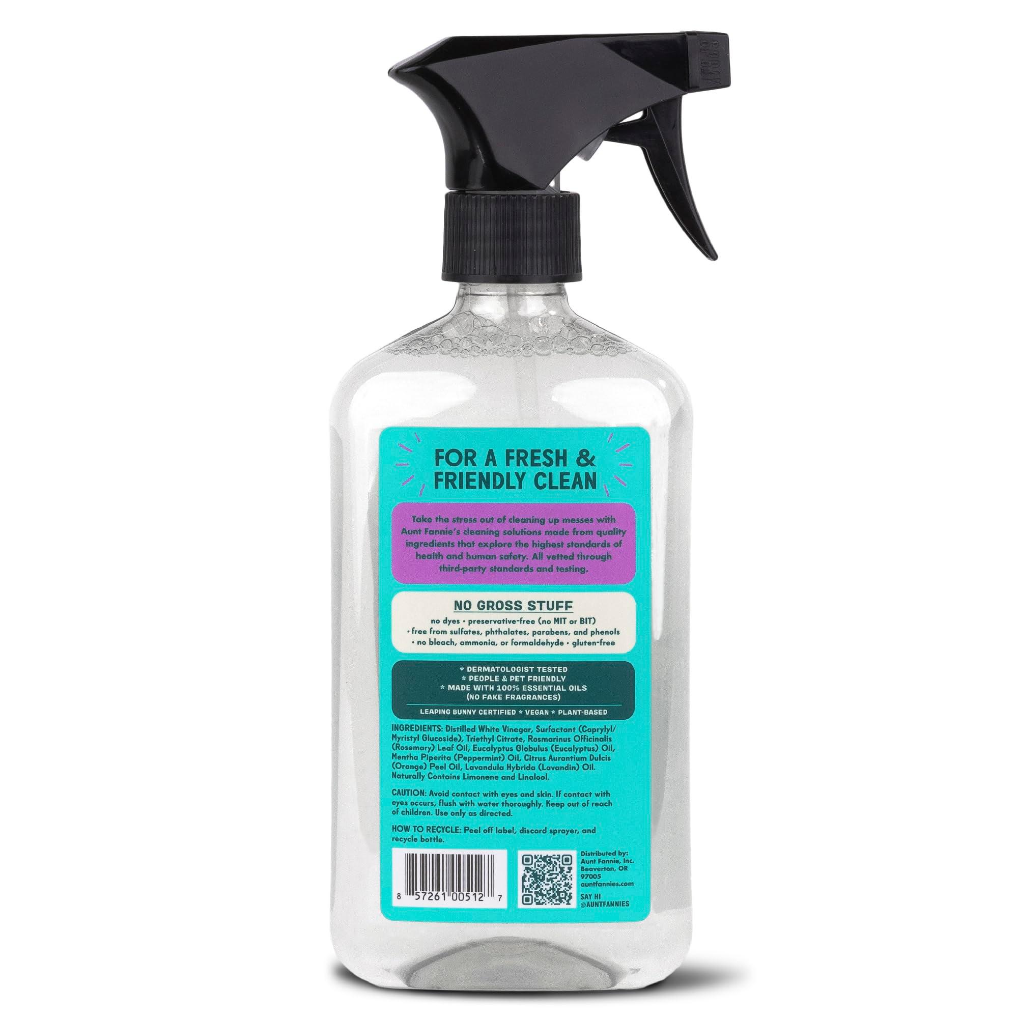Aunt Fannie's All Purpose Household Cleaner, Multi-surface Spray, Powered by Vinegar for Kitchen, Bath, Windows and Countertops, Lavender Scent (Pack of 1) - Image 7