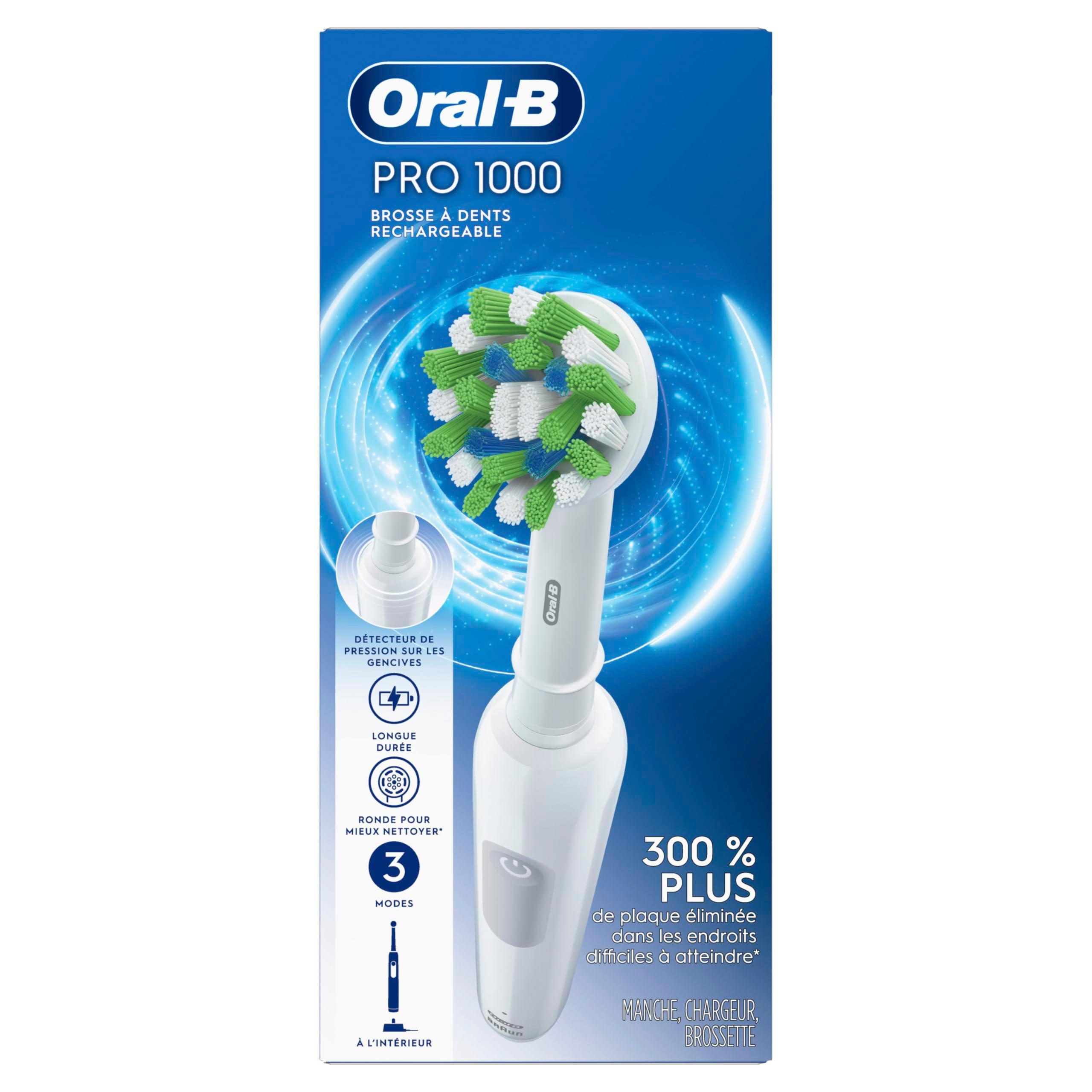 Oral-B Pro 1000 Rechargeable Electric Toothbrush, White - Image 8