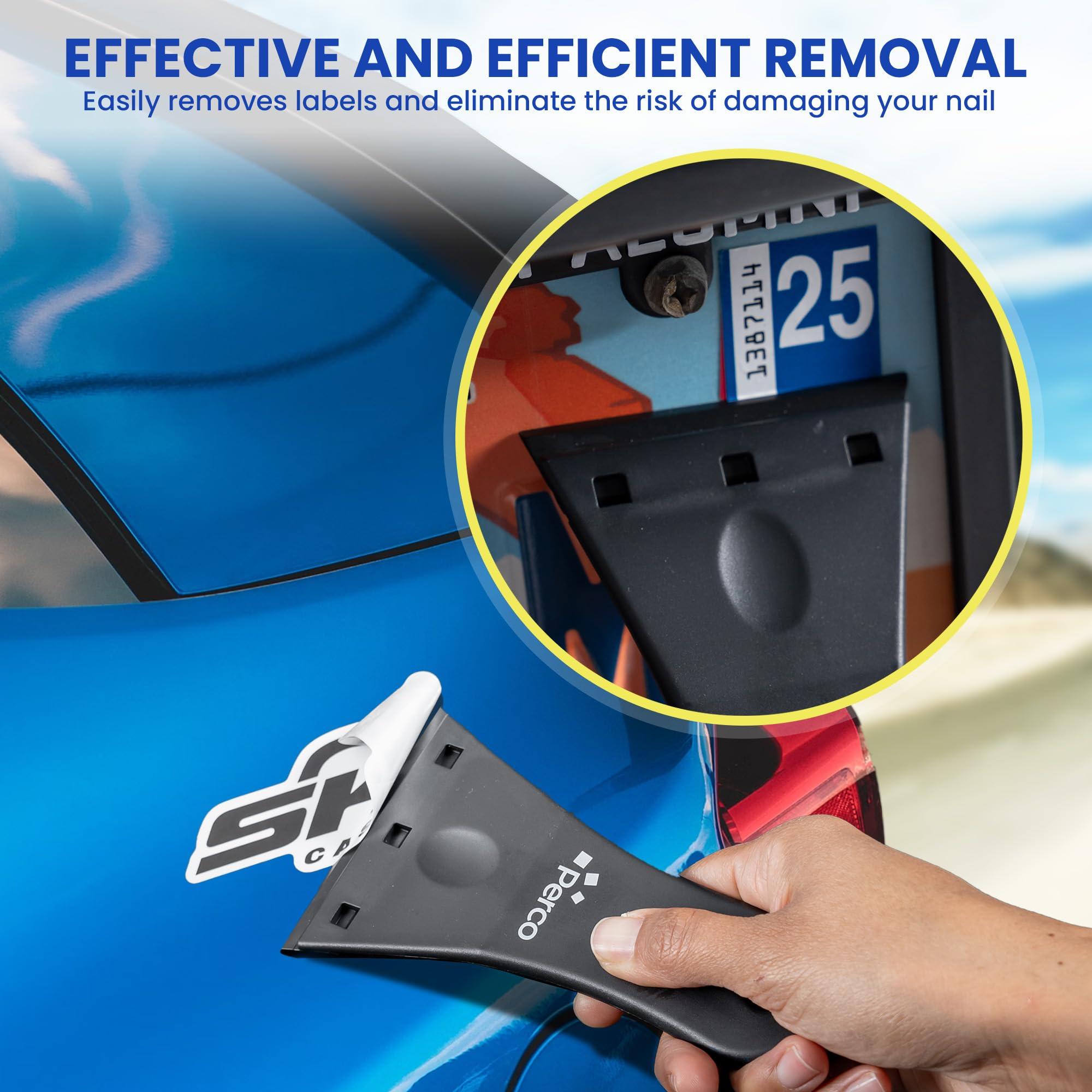 Perco Glue Off Adhesive Remover - Set of 2 10 fl. oz with Scraper | Glue Remover Spray Effortlessly Erase Adhesive Hassles & Car Stickers - for Label Sticker Residue - Image 7