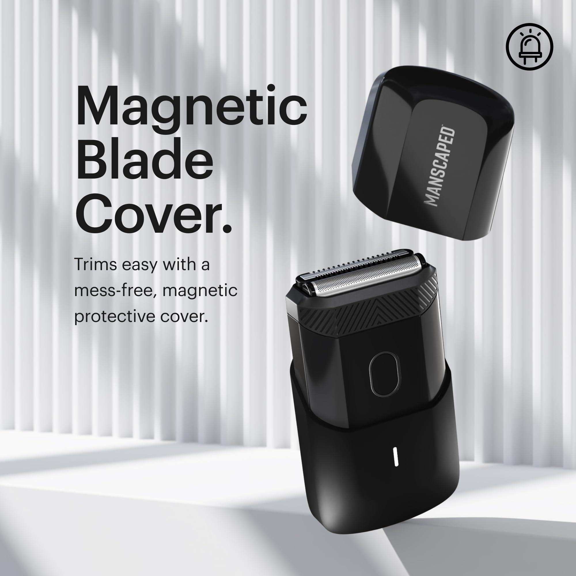 MANSCAPED® The Handyman™ Compact Face Shaver – Portable Men’s Travel Facial Hair Groomer, USB-C Rechargeable Razor, Electric Foil Face Shaver, Waterproof, Cordless, Dual-Action SkinSafe® Foil Blades - Image 5