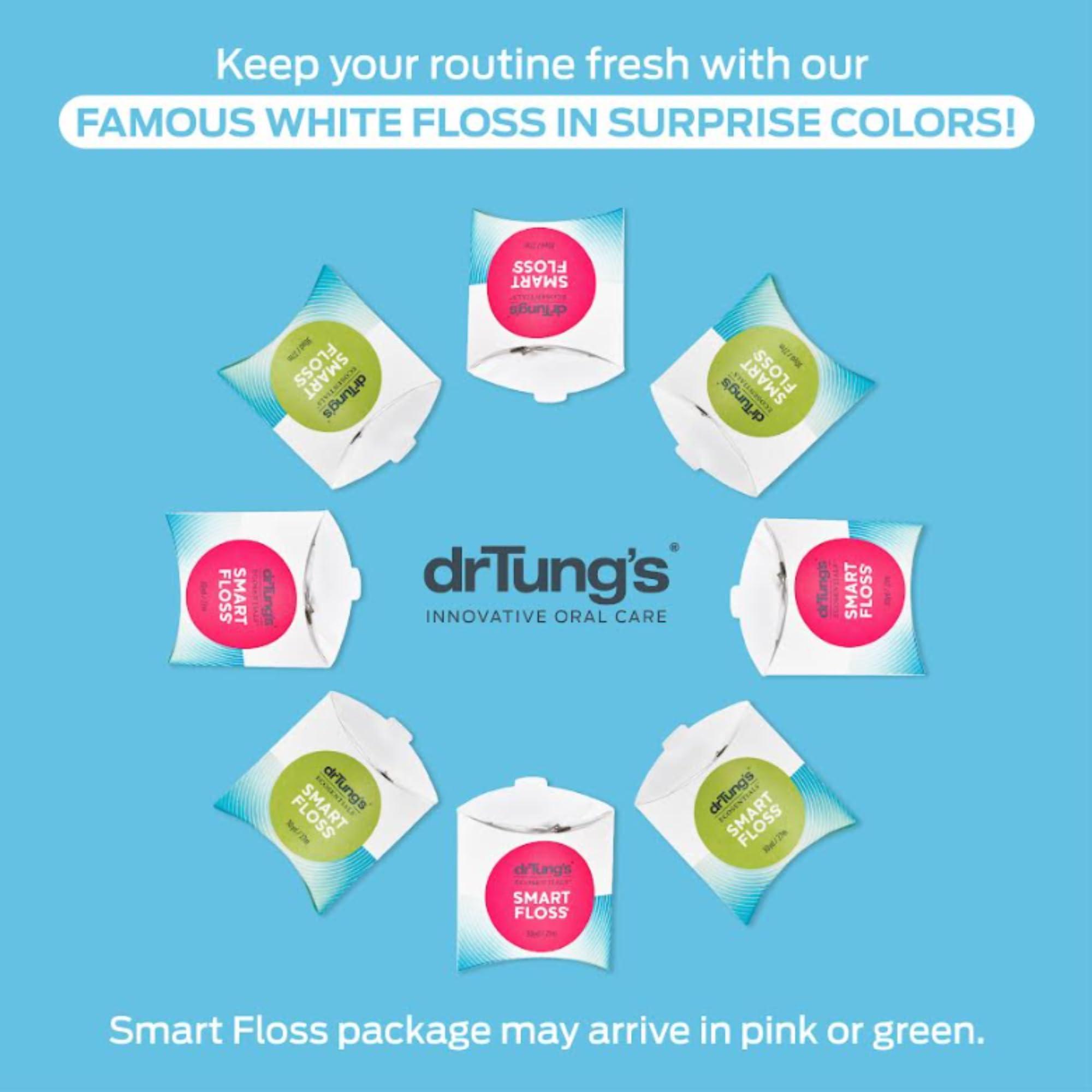 DrTung's Smart Floss - Natural Floss, PTFE & PFAS Free Floss, Gentle on Gums, Expands & Stretches, BPA Free - Natural Dental Floss Cardamom Flavor (Pack of 3) - Image 7