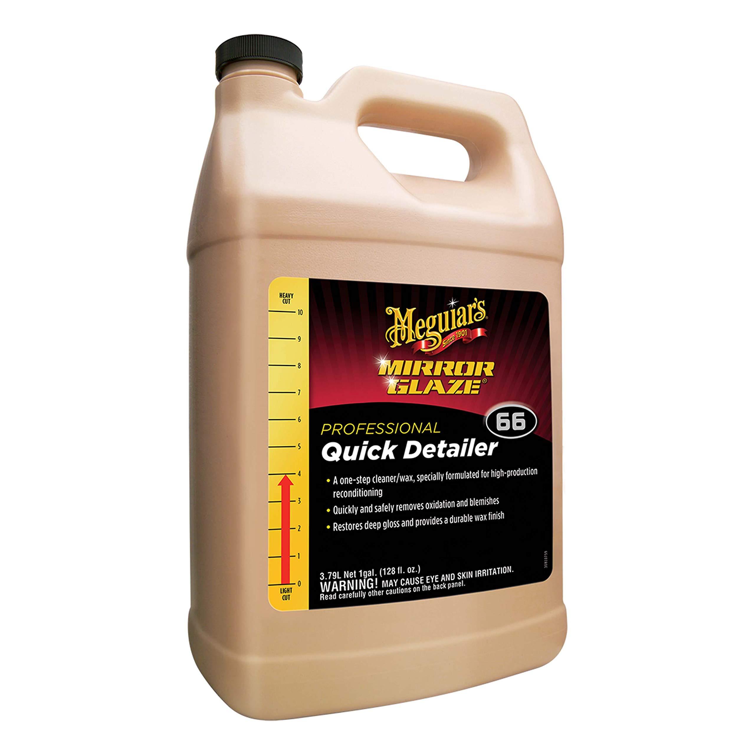 Meguiar's Professional Quik Detailer M6601 - Pro All in One that Removes Paint Defects, Adds Shine, and Protects Paint in One Step, 128 Oz, 1 Gal - Image 2