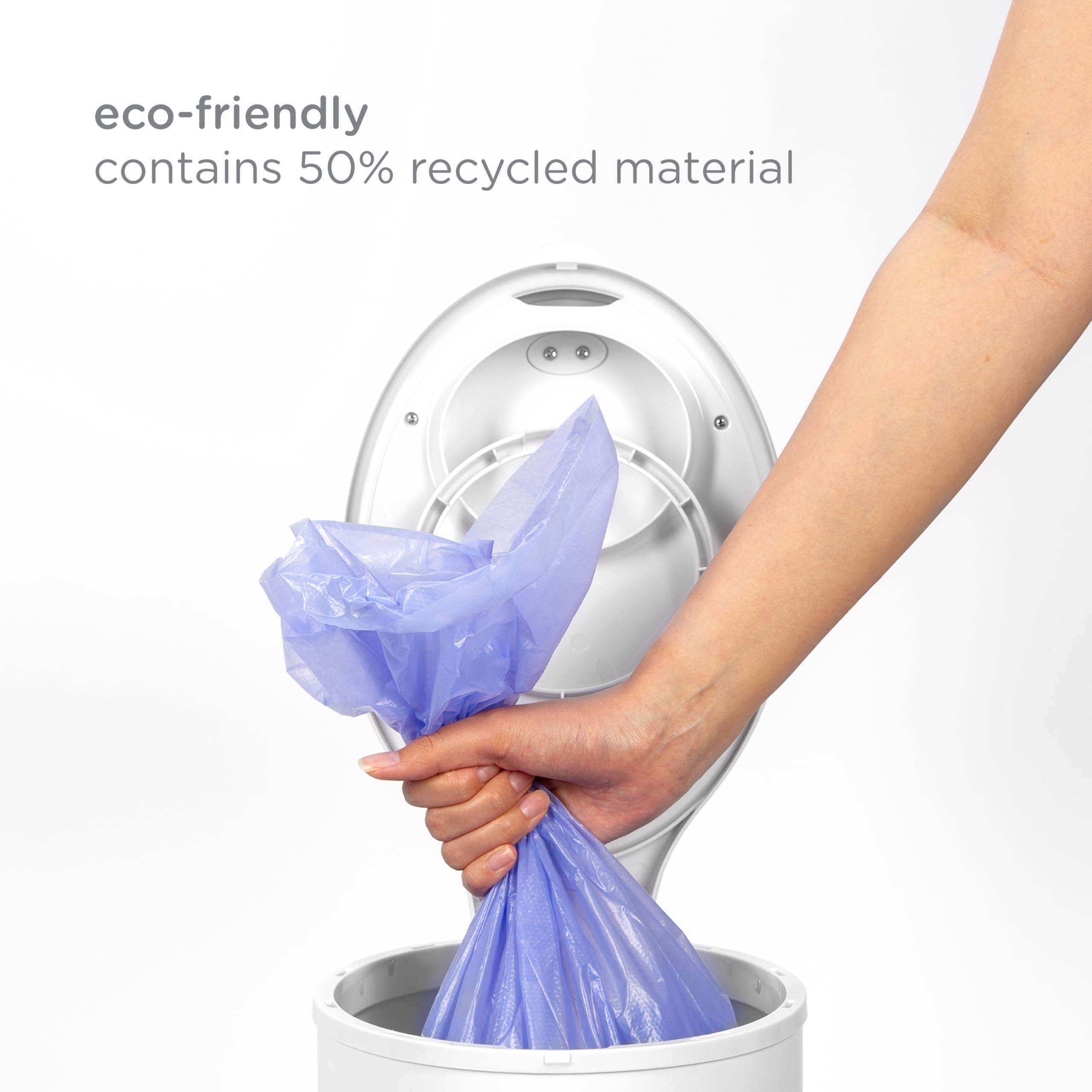 Ubbi Diaper Pail Plastic Bags, Disposable Baby Waste Bags, 3 Pack, 75 Count, 13-Gallon Bags - Image 4