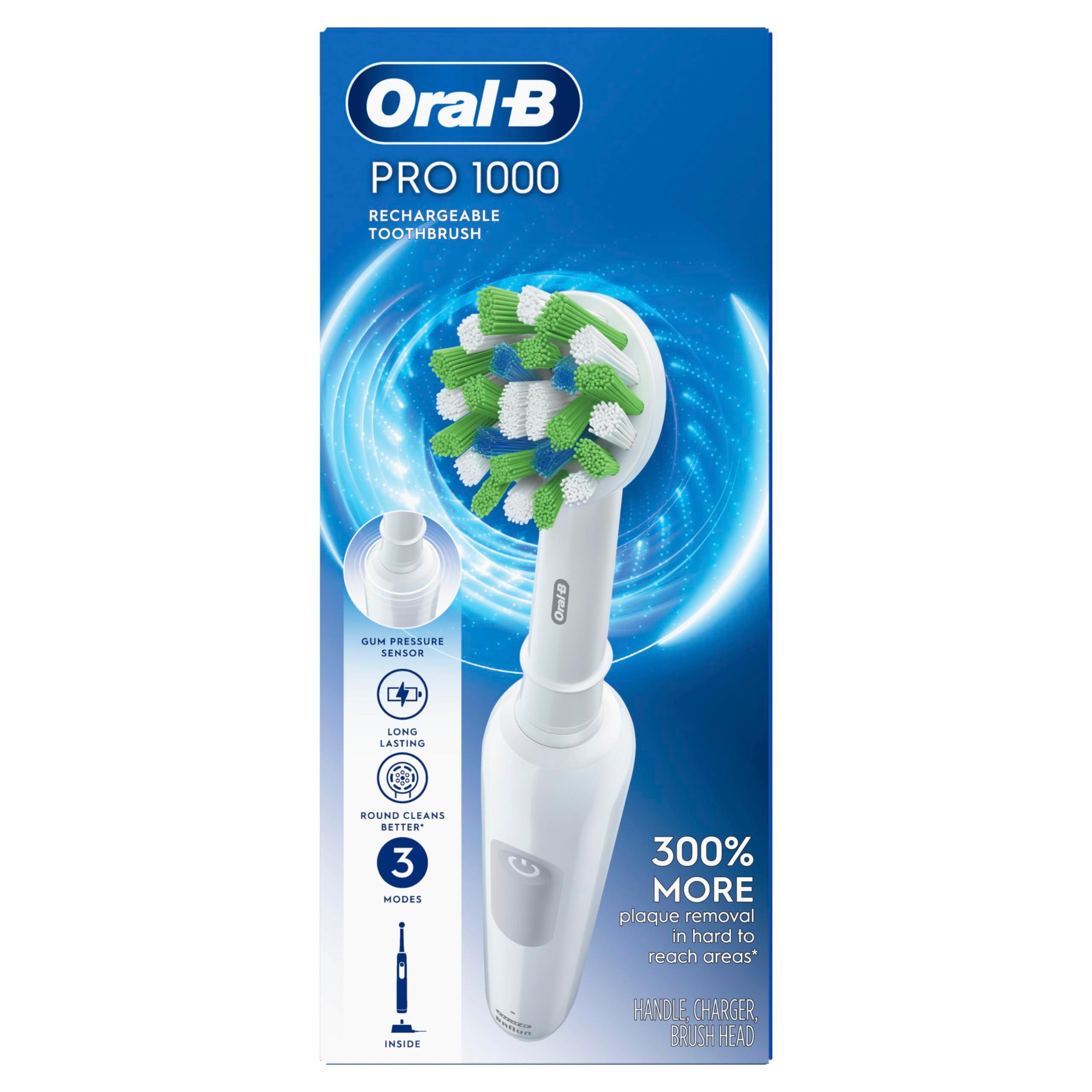 Oral-B Pro 1000 Rechargeable Electric Toothbrush, White - Image 7