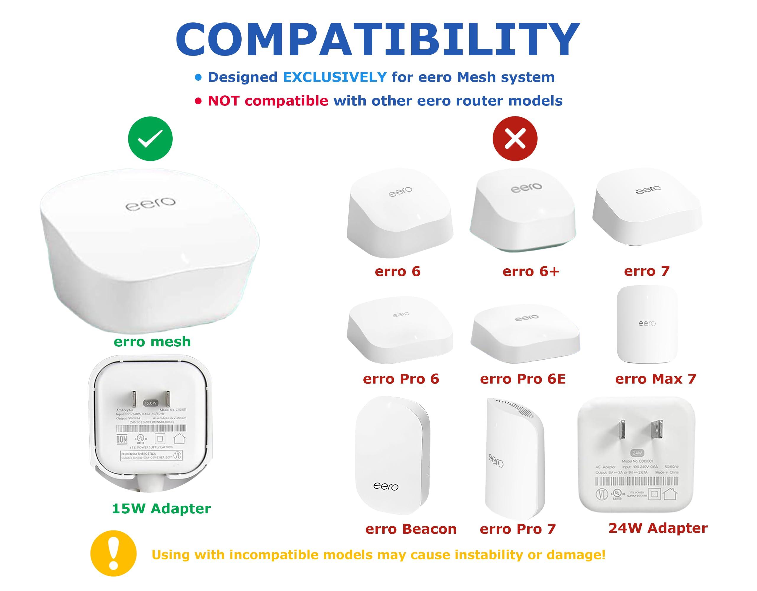 Outlet Wall Mount Only Compatible with eero Mesh WiFi Router Extender No Messy Wires and Space Saving Screwless Holder Stand Bracket System - Image 2