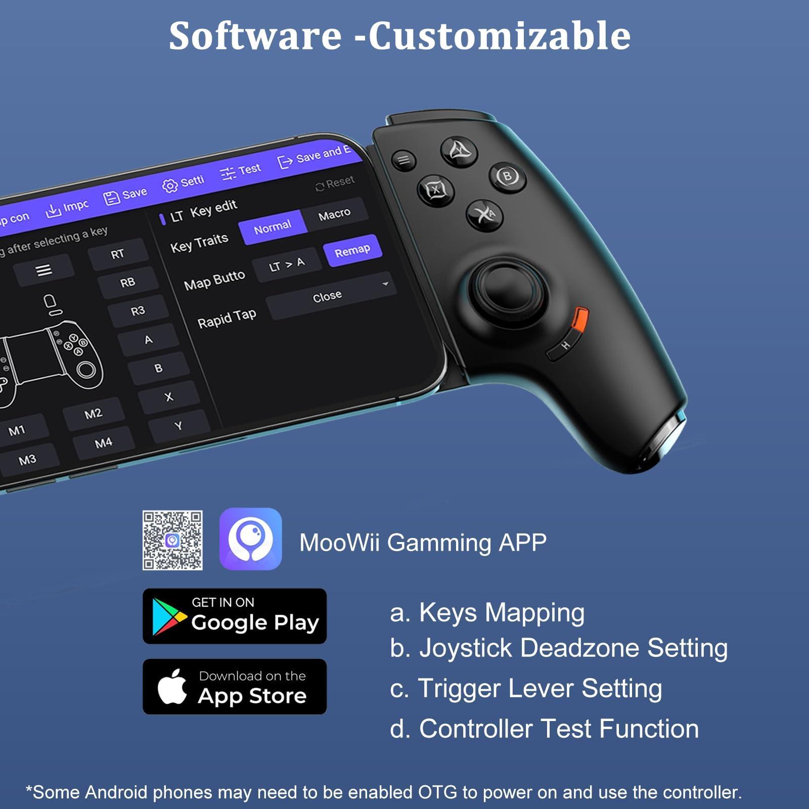 Megadream Phone Controller for iPhone 16/iPhone 15/Android USB C Mobile Gaming Controller with 3.5mm Audio Jack, Remote Player Gamepad for PS5/PS4/Xbox/PC, Cloud Game, Plug and Play, Hall Joysticks/Hall Trigger, 2 Mappable Buttons - Image 7