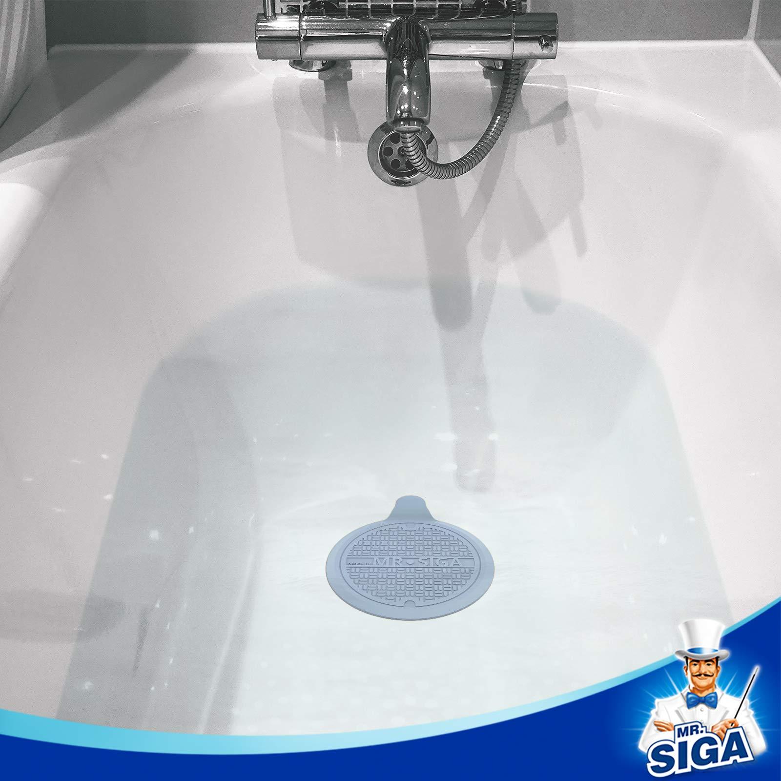 MR.SIGA Silicone Bathtub Stopper, Drain Stopper for Shower, Sink, 5.1" Diameter, 3 Pack - Image 4