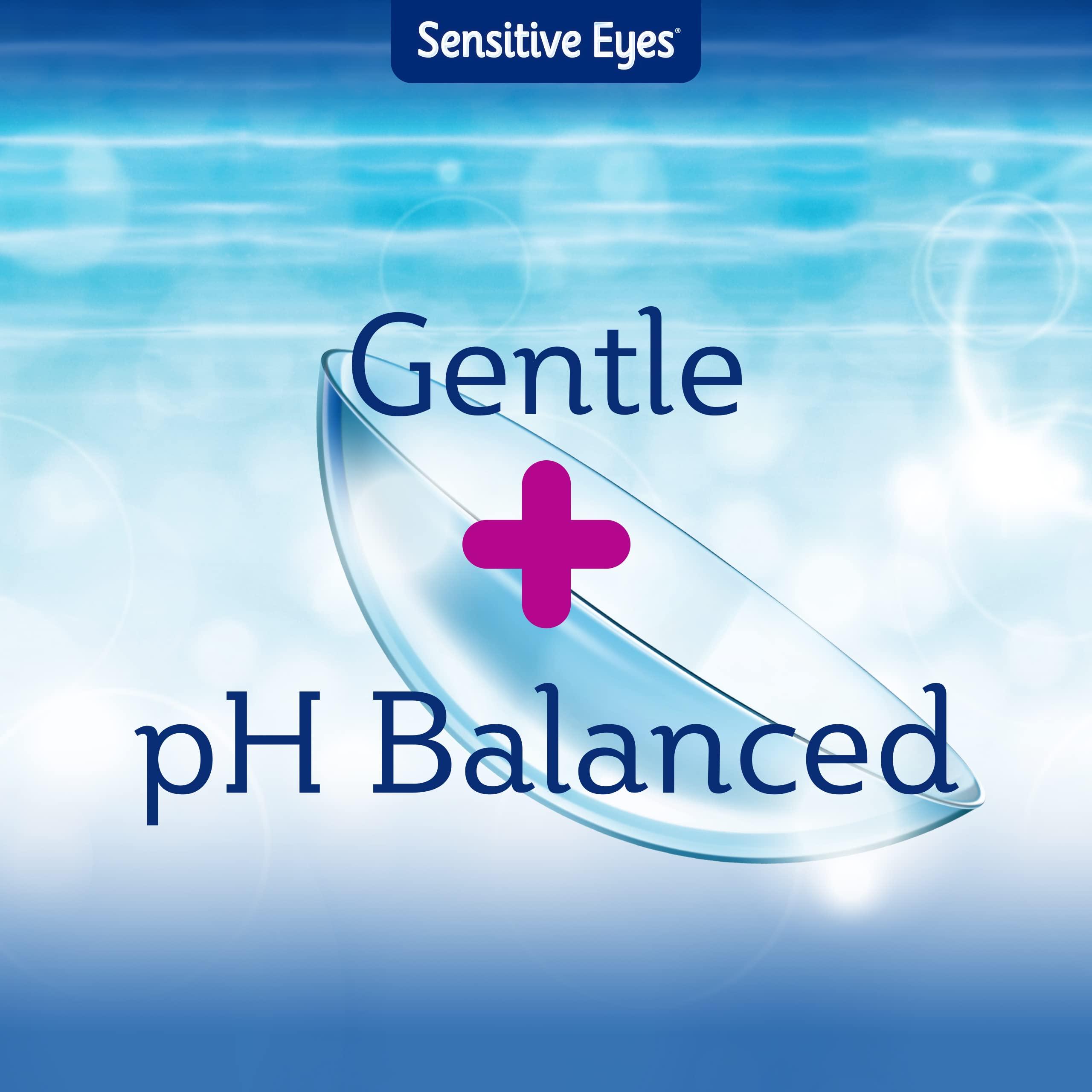 Bausch & Lomb Sensitive Eyes Contact Lens Solution Saline Solution for Sensitive Eyes, Soft Contact & Gas Permeable Lenses, 12 Fl Oz (Pack of 2) - Image 2