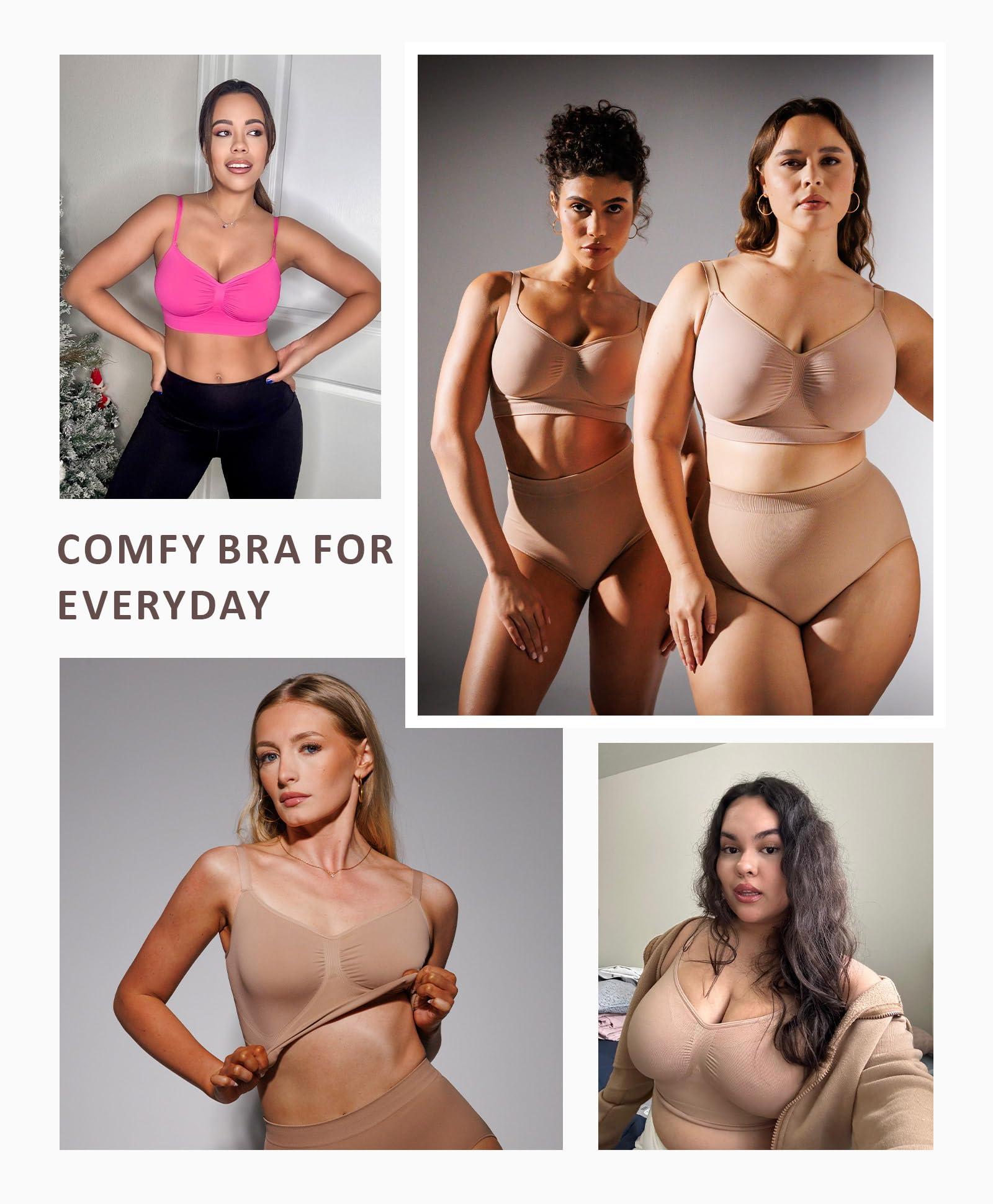 FeelinGirl Bralettes for Women with Support Comfortable Bras No Underwire Seamless Everyday Bras - Image 5