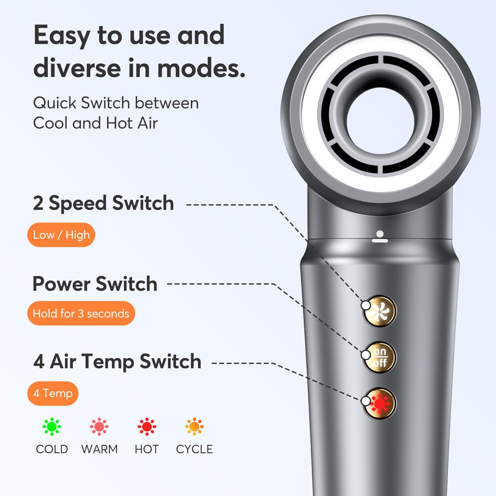 5 in 1 Hair Styler, High-Speed Professional Frizz-Free Hair Dryer Brush, No Heat Damage Air Styler Wrap Blow Dryer - Curl, Volumize, Straighten, 300 Million Ions, Multi Styler, Gift for Women - Image 7
