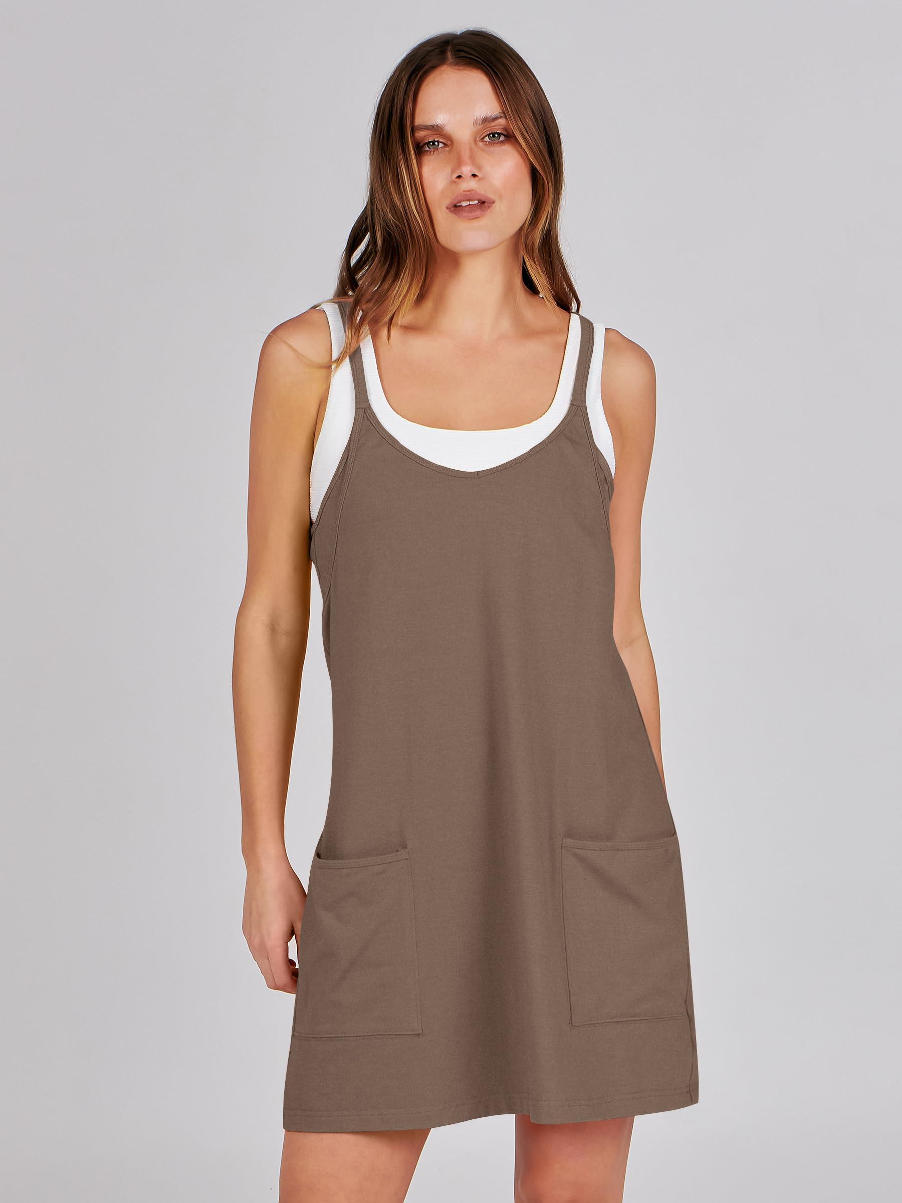 ANRABESS Women Athletic Dress Summer Tennis Workout Active Sports Mini Romper Dress Built in Shorts Travel Vacation Clothes - Image 3