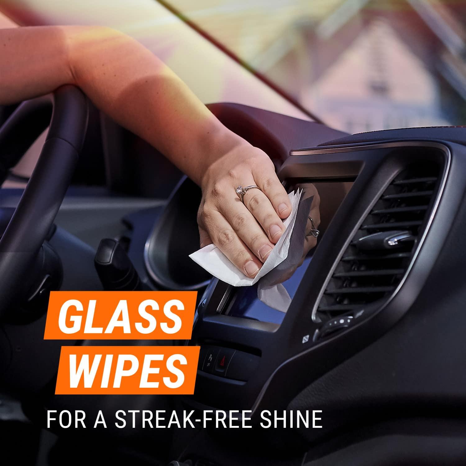 Armor All Protectant, Glass and Cleaning Wipes, Gifts for Dad, Interior Car Cleaner and Exterior Care, 30 Count Each (Pack of 3) - Image 4