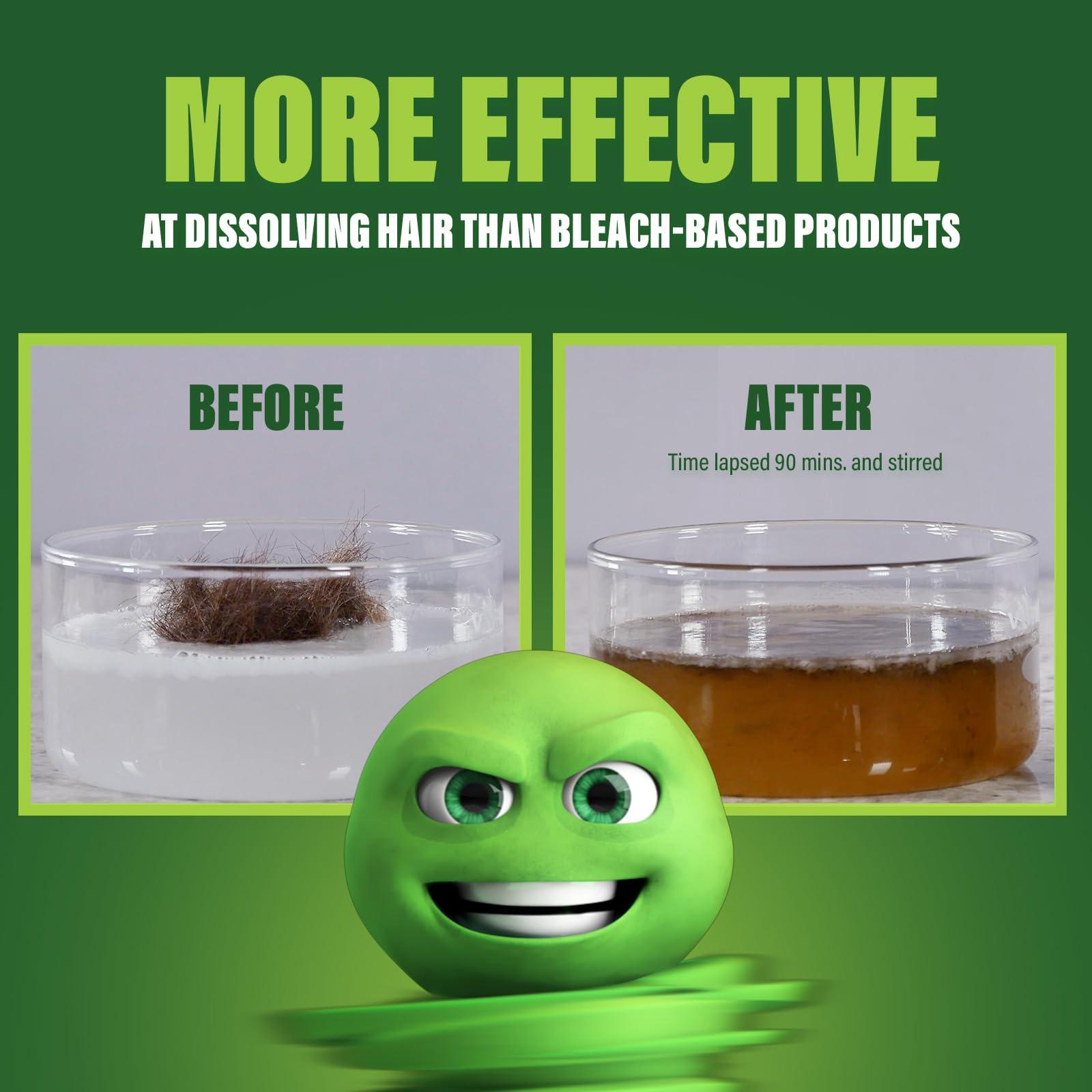 Green Gobbler Liquid Hair Drain Clog Remover & Cleaner, For Toilets, Sinks, Tubs - Septic Safe, 2 Pack - Image 6