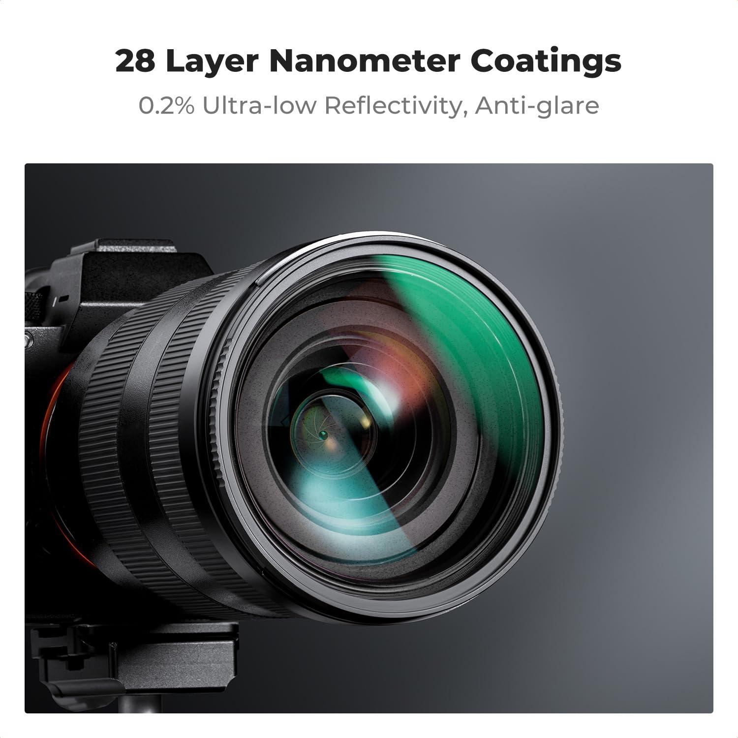 K&F Concept 77mm Black Diffusion 1/8 Filter Mist Cinematic Effect Lens Filter with 28 Multi-Layer Coatings Waterproof/Scratch Resistant for Video/Vlog/Portrait Photography (Nano-X Series) - Image 6