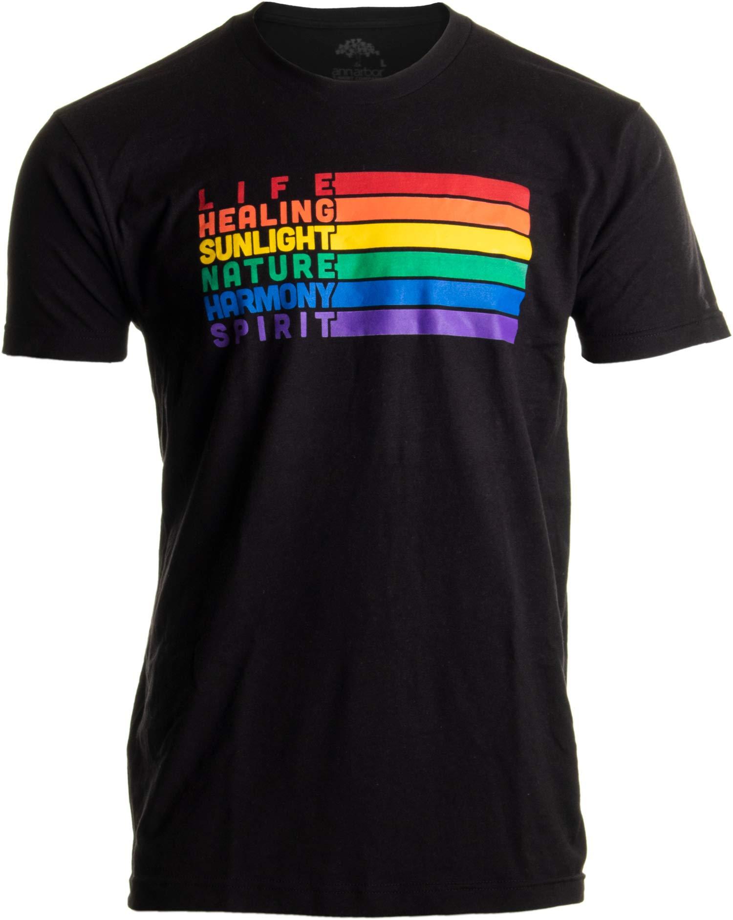 Pride Flag Meaning | Lesbian Gay Bisexual Transgender LGBTQ Men Women T-Shirt