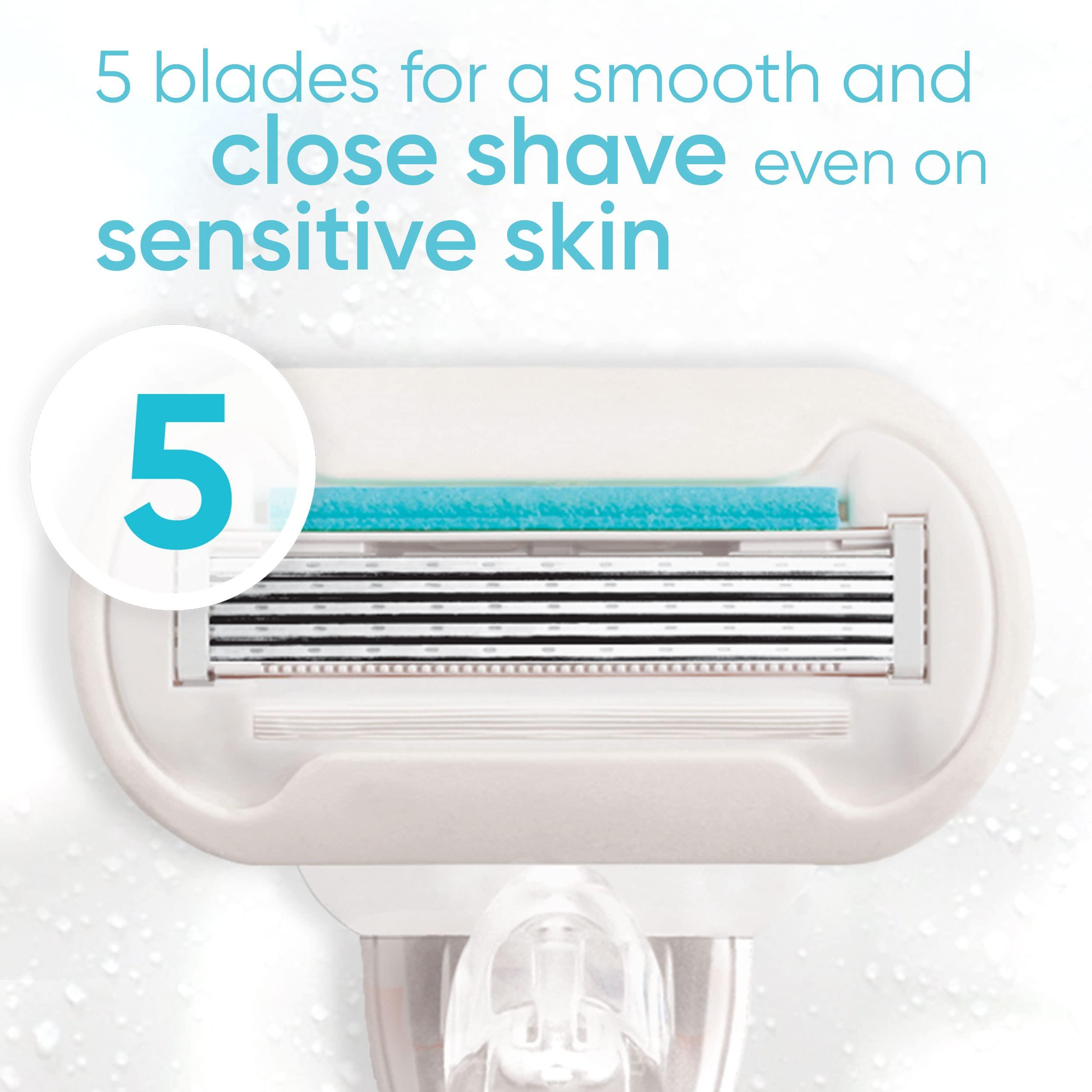 Gillette Venus Extra Smooth Sensitive Womens Razor Blade Refills, 6 Count, Designed for Women with Sensitive Skin - Image 9
