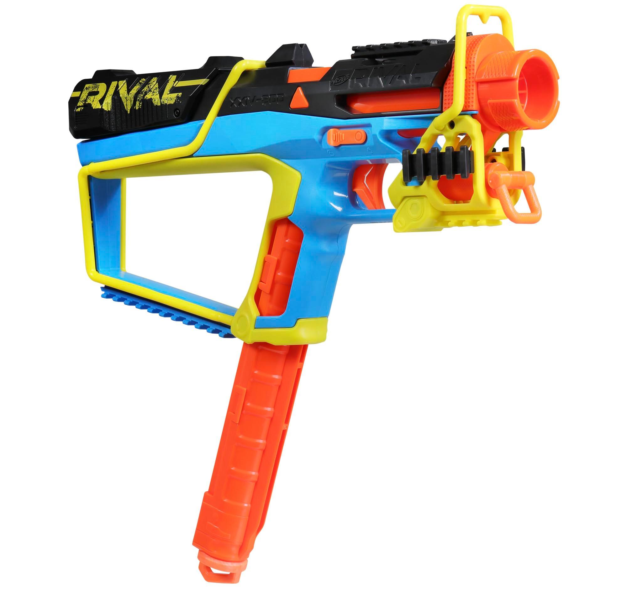 Nerf Rival Mirage XXIV-800 Blaster, 10 Nerf Rival Accu-Rounds, 2 Ways to Load, 8 Round Removable Magazine, Pump Action Priming, Gifts for Teens - Image 13