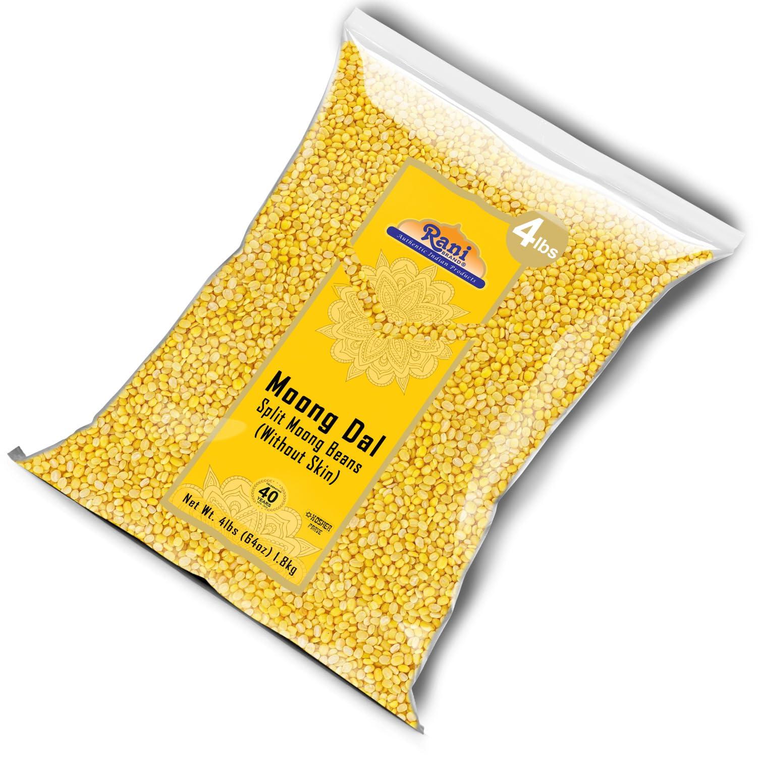 Rani Moong Dal (Split Mung Beans Without Skin) Lentils Indian 64oz (4lbs) 1.81kg Bulk ~ All Natural | Gluten Friendly | Non-GMO | Kosher | Vegan | Indian Origin - Image 8