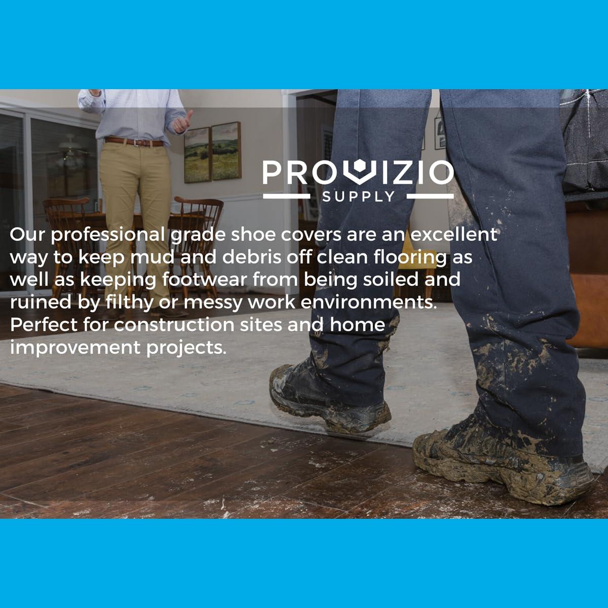 Provizio Supply Waterproof Shoe Covers Disposable Non Slip Extra Large Boot Cover - (40 Pairs) - Image 5