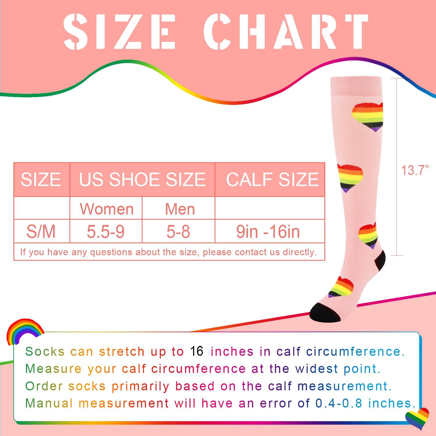 Junely Compression Socks for Women Knee High Stockings for Running Nurses Support Travel Pregnancy Gifts - Image 5
