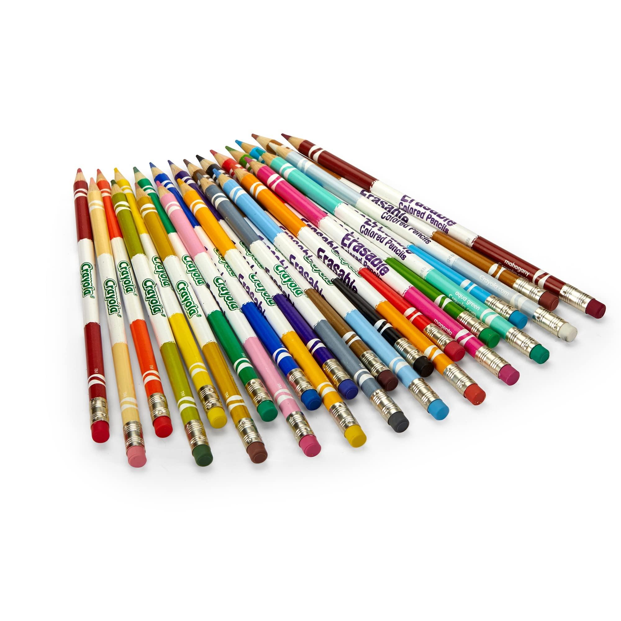 Crayola Erasable Colored Pencils (24ct), Assorted Kids Colored Pencils for Coloring Books, Back to School Essentials, Coloring Supplies for Classrooms, 6+ - Image 4