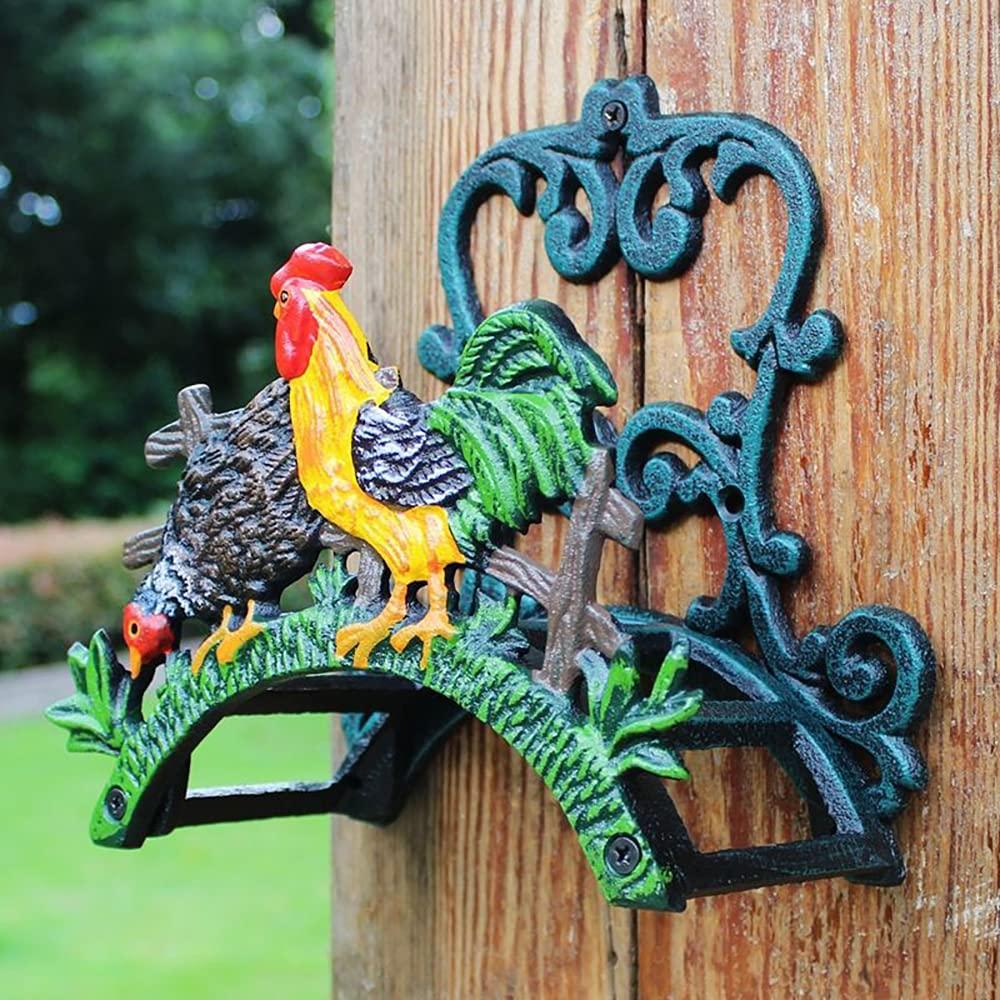 Cast Iron Heavy Duty Wall Mount Hose Hanger, Solid Metal Sturdy Decorative Water Hose Rack/Organizer, Easy to Install and Hold Up to 50/75/100 ft - Image 2