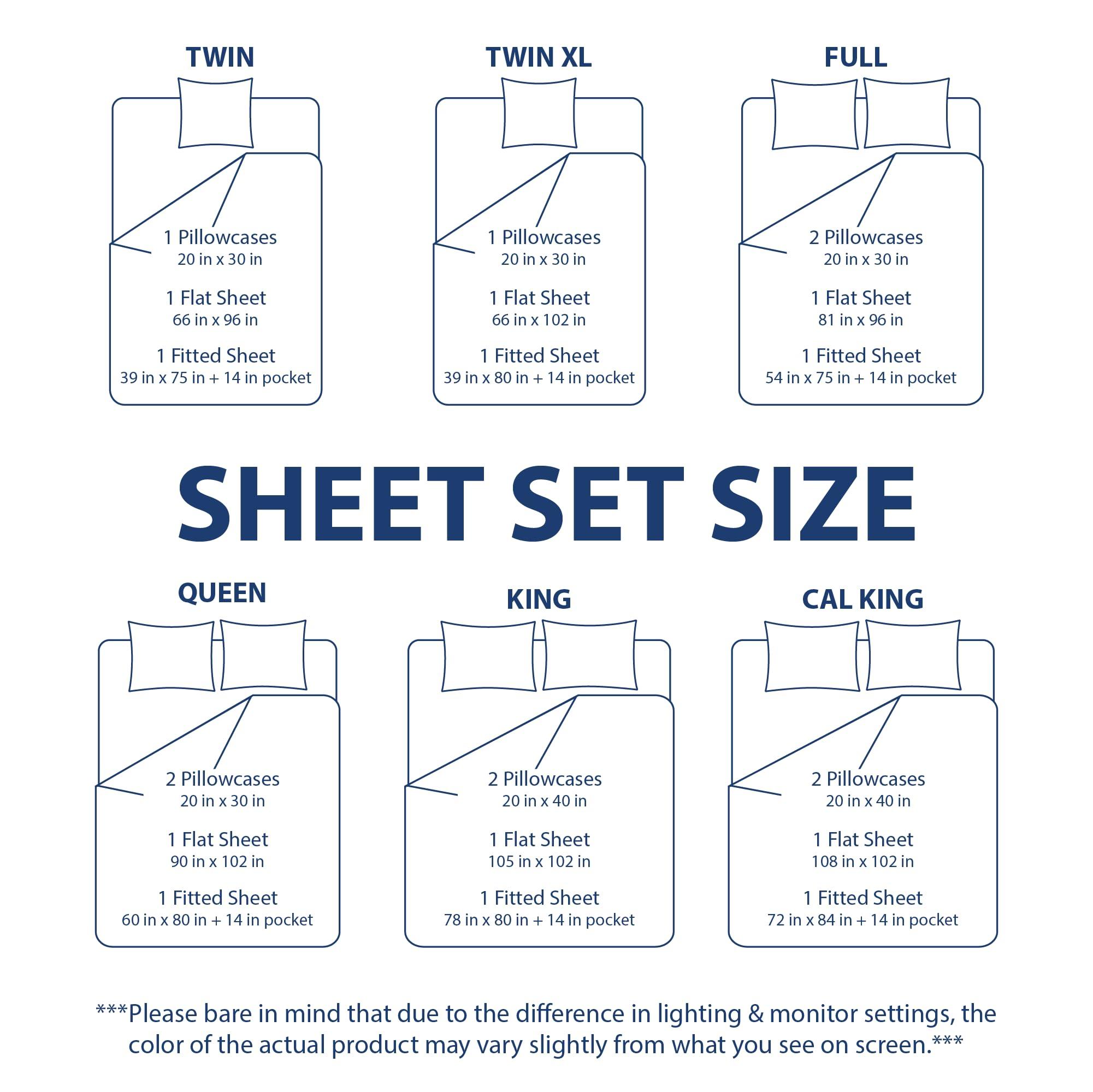 Cathay Home Essentials Ultra Soft Hypoallergenic Wrinkle Resistant Double Brushed Microfiber Bedding Sheet Set, White, King - Image 6