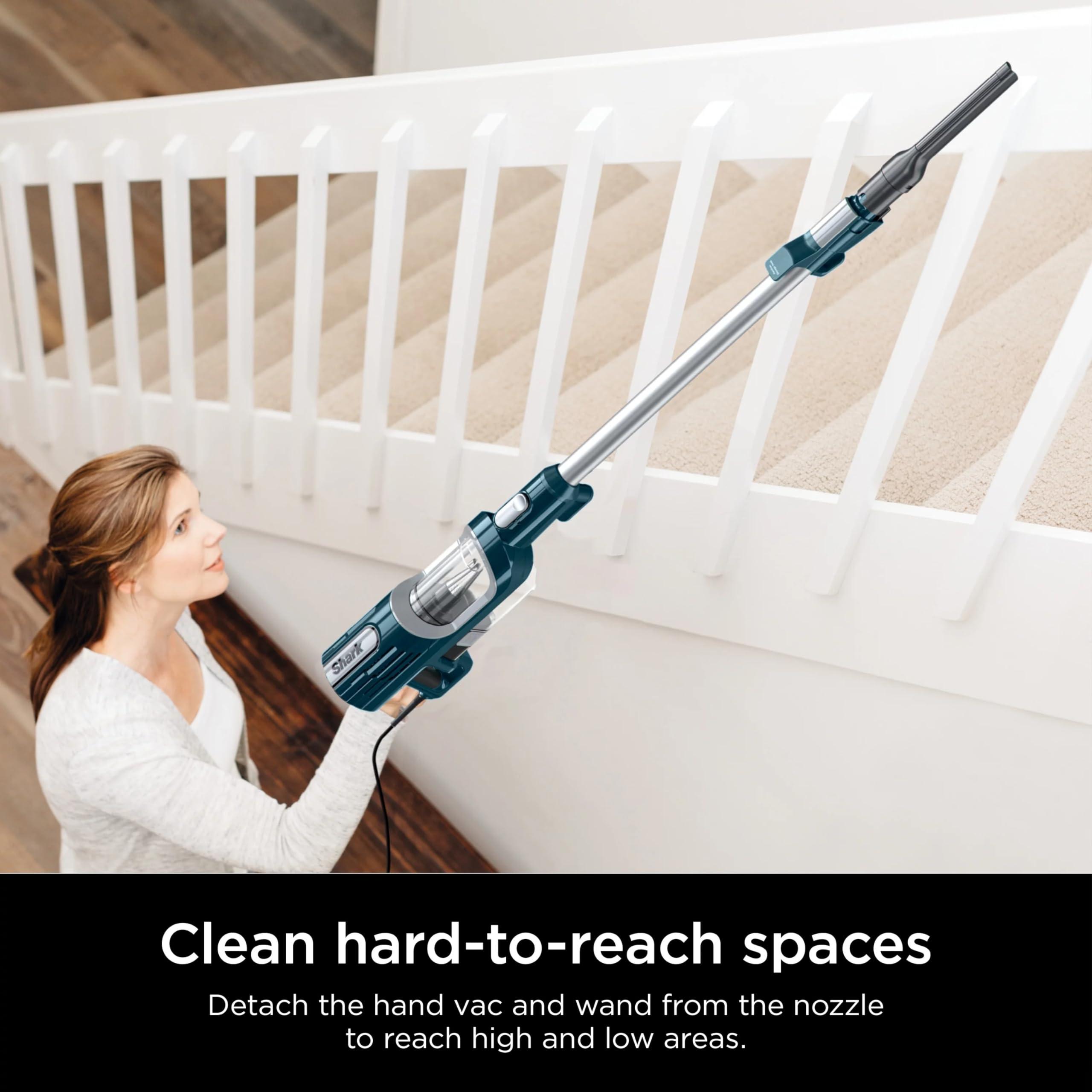 Shark HZ700 Ultralight PetPro Corded Stick Vacuum with PowerFins HairPro Odor Neutralizer Technology, Crevice & Upholstery Tool, Blue Iris (Renewed) - Image 5