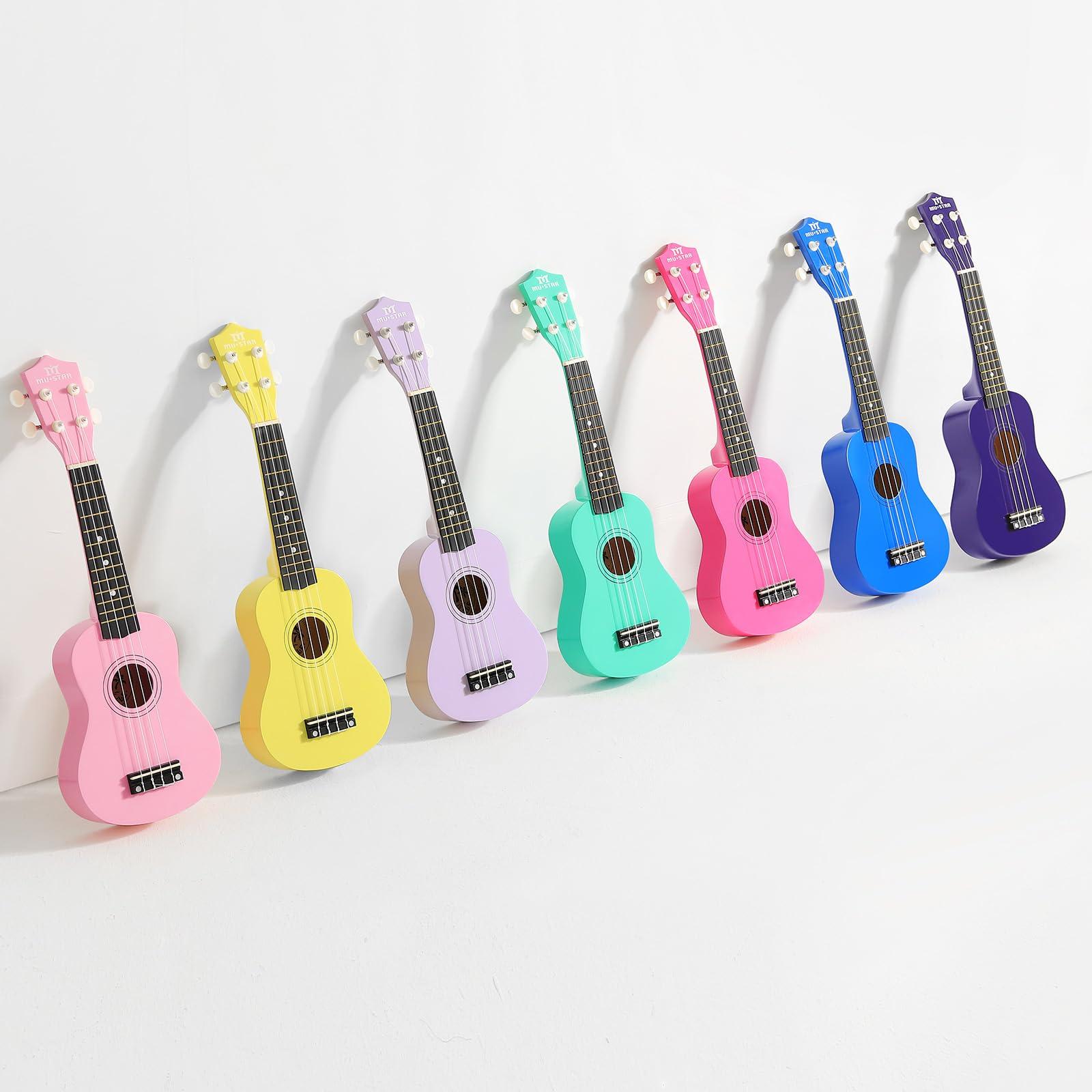 MUSTAR Soprano Ukulele for Beginners - 21 Inch Basswood Ukulele for Kids & Adults Birthday Holiday Present, Gig Bag, Digital Tuner, Strap, Picks, All in One Kit, Ukuleles Starter Kit - Image 9