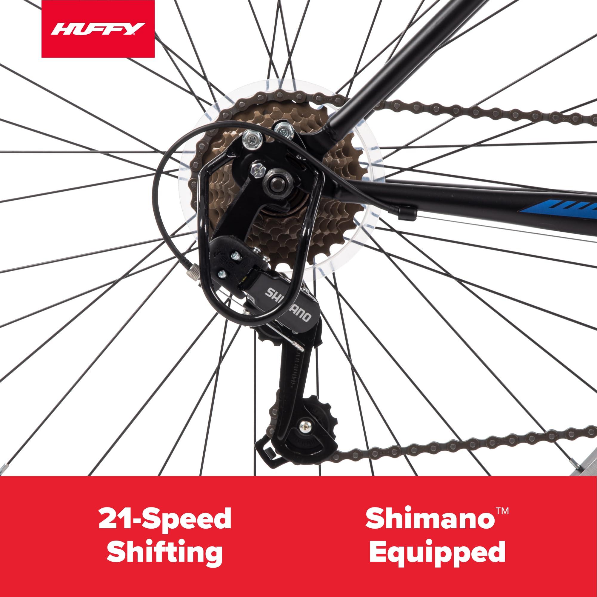 Huffy Stone Mountain Hardtail Mountain Bike for Boys/Girls/Men/Women, 20"/24"/26" Sizes, 6 or 21 Speed Shimano Twist Shifting, Front or Dual Suspension, Comfort Saddle, Sleek Colors - Image 2
