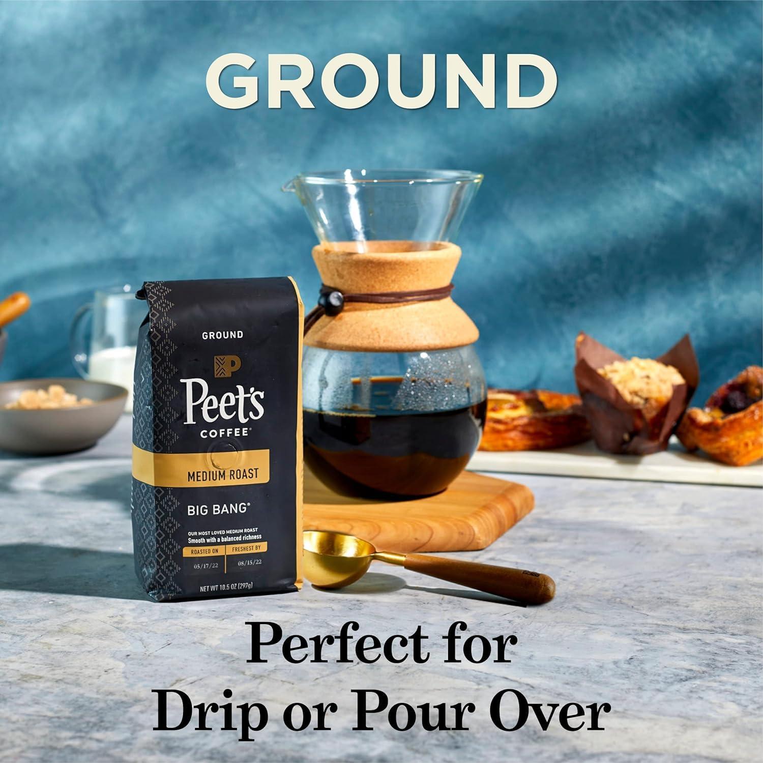 Peet's Coffee, Dark Roast Ground Coffee - Major Dickason's Blend 18 Ounce Bag - Image 6