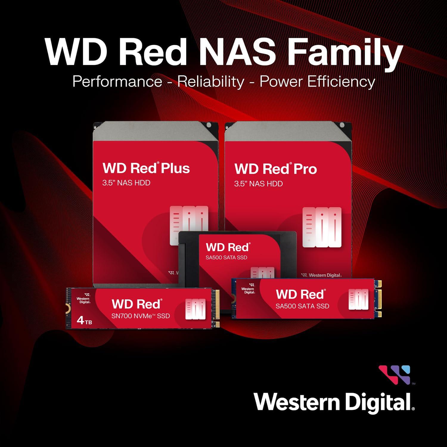 Western Digital 4TB WD Red Plus NAS Internal Hard Drive HDD - 5400 RPM, SATA 6 Gb/s, CMR, 256 MB Cache, 3.5" -WD40EFPX - Image 7