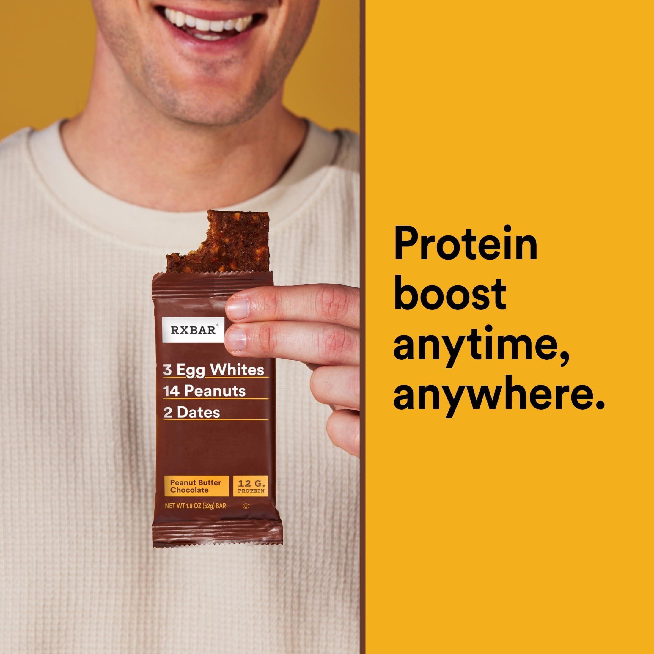 RXBAR Protein Bars, Protein Snack, Snack Bars, Peanut Butter Chocolate, 22oz Box (12 Bars) - Image 5