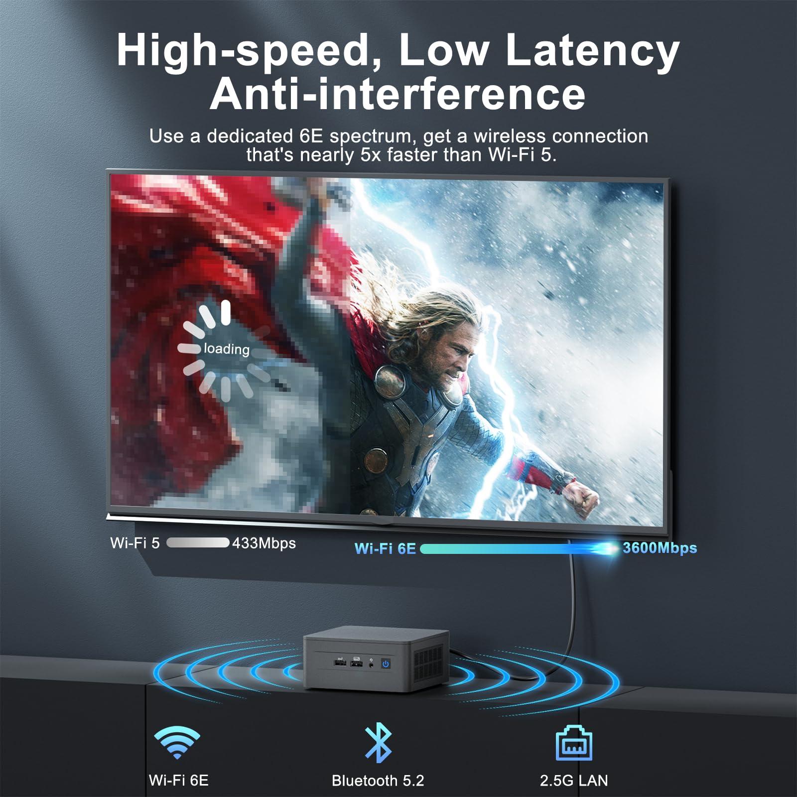 ASUS NUC 12Pro, Intel NUC 12 Pro NUC12WSHi5 Mini PC, Intel Core i5-1240P (12C/16T, Up to 4.4GHz), 16GB DDR4 RAM, 512GB PCIe 4.0 NVMe SSD, Iris Xe Graphics, WiFi 6E, BT 5.3, 8K Support, Win 11 Pro - Image 7
