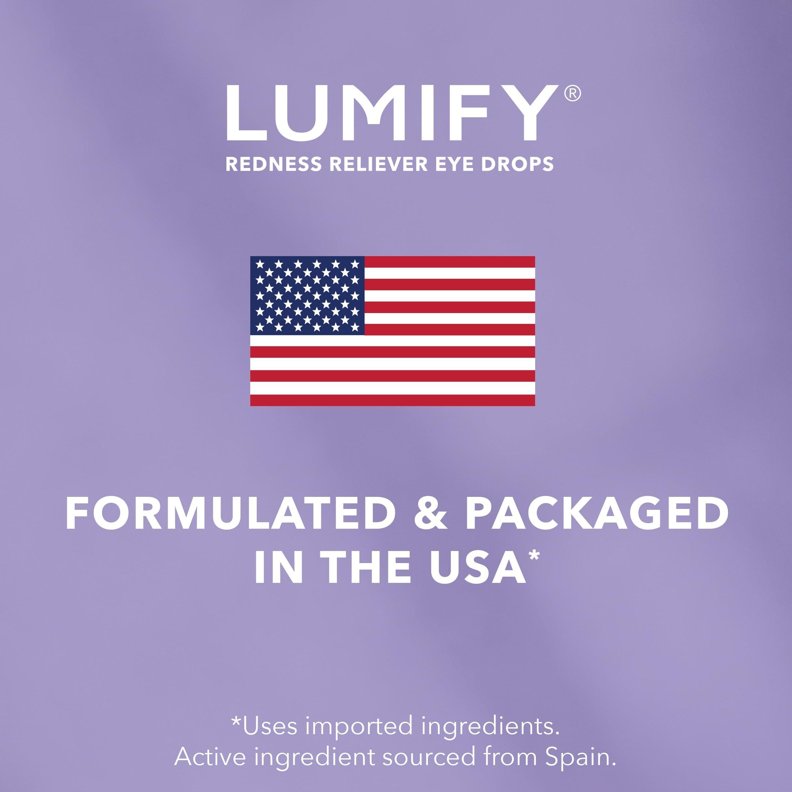 LUMIFY Eye Drops for Red Eyes, Redness Reliever for Brighter Looking Eyes, Works in 1 Minute & Lasts Up to 8 Hours, Eye Drops, 0.25 Fl Oz (7.5mL) - Image 6