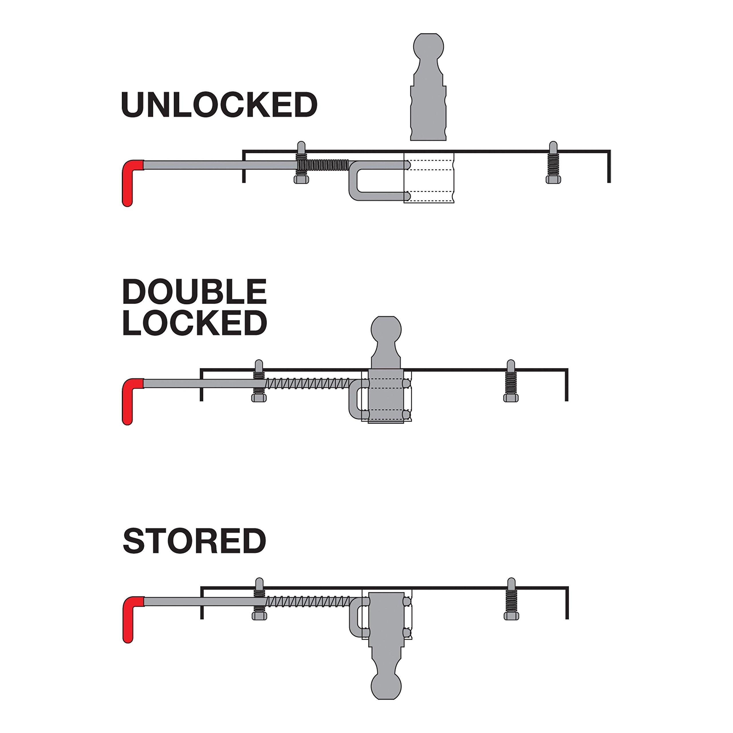 CURT 60607 Double Lock Gooseneck Hitch with 2-5/16-Inch Flip-and-Store Ball, 30,000 lbs - Image 15