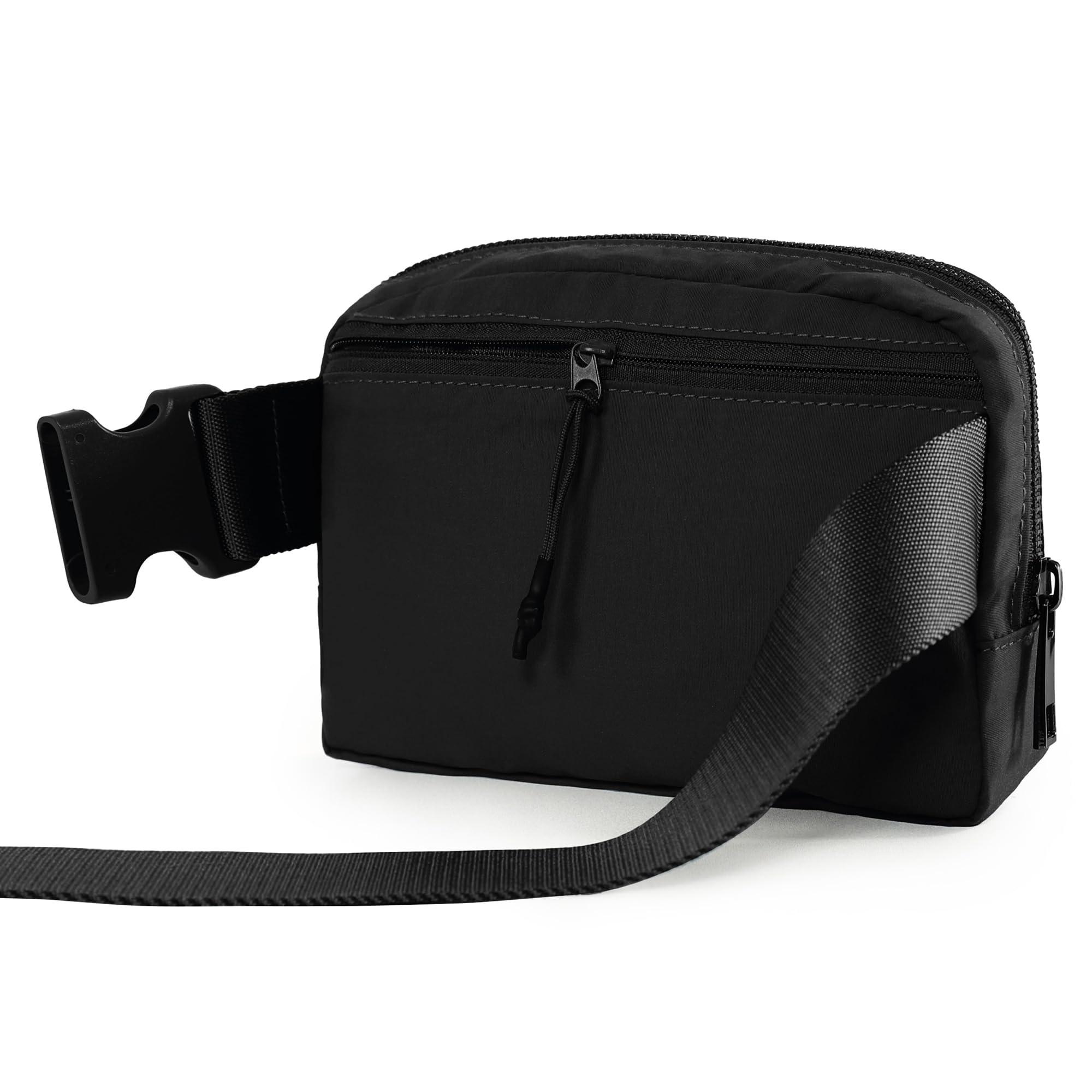 ODODOS Unisex Mini Belt Bag with Adjustable Strap Small Fanny Pack for Workout Running Traveling Hiking, Black - Image 5