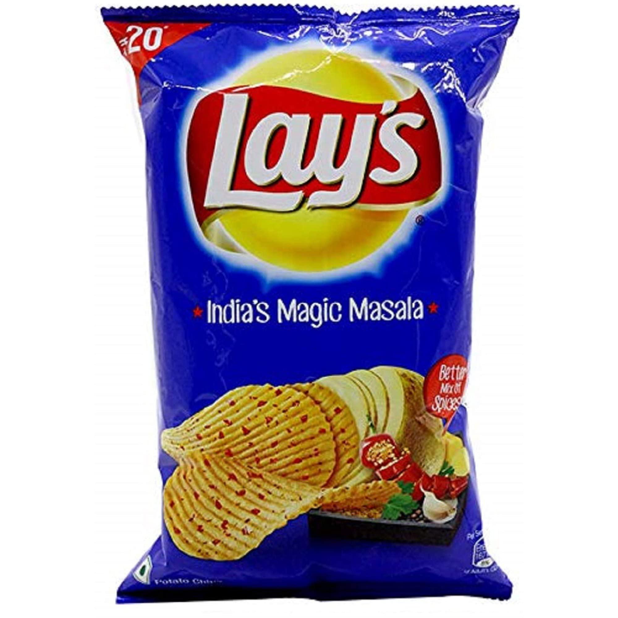 Lay's Potato Chips, India's Magic Masala Flavour, Crunchy Chips & Snacks 3 PACK - Image 4