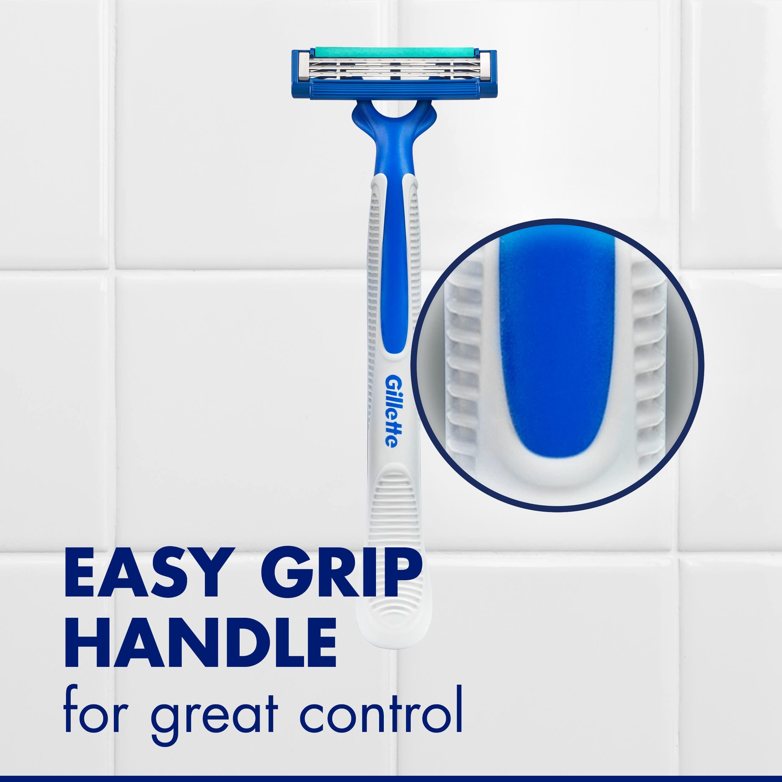 Gillette Sensor3 Simple Men's Disposable Razors, 8 Count - Image 6